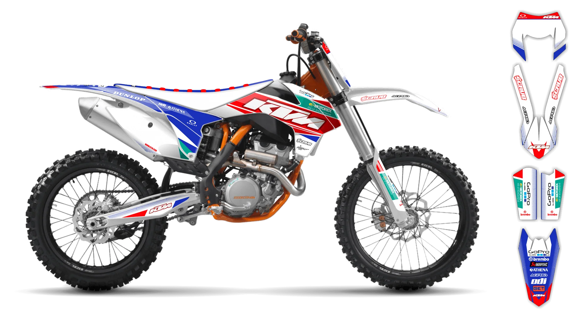 Graphics Kit - KTM - EXC EXC-F / XC-W XCF-W - 2004 - K11 - R4