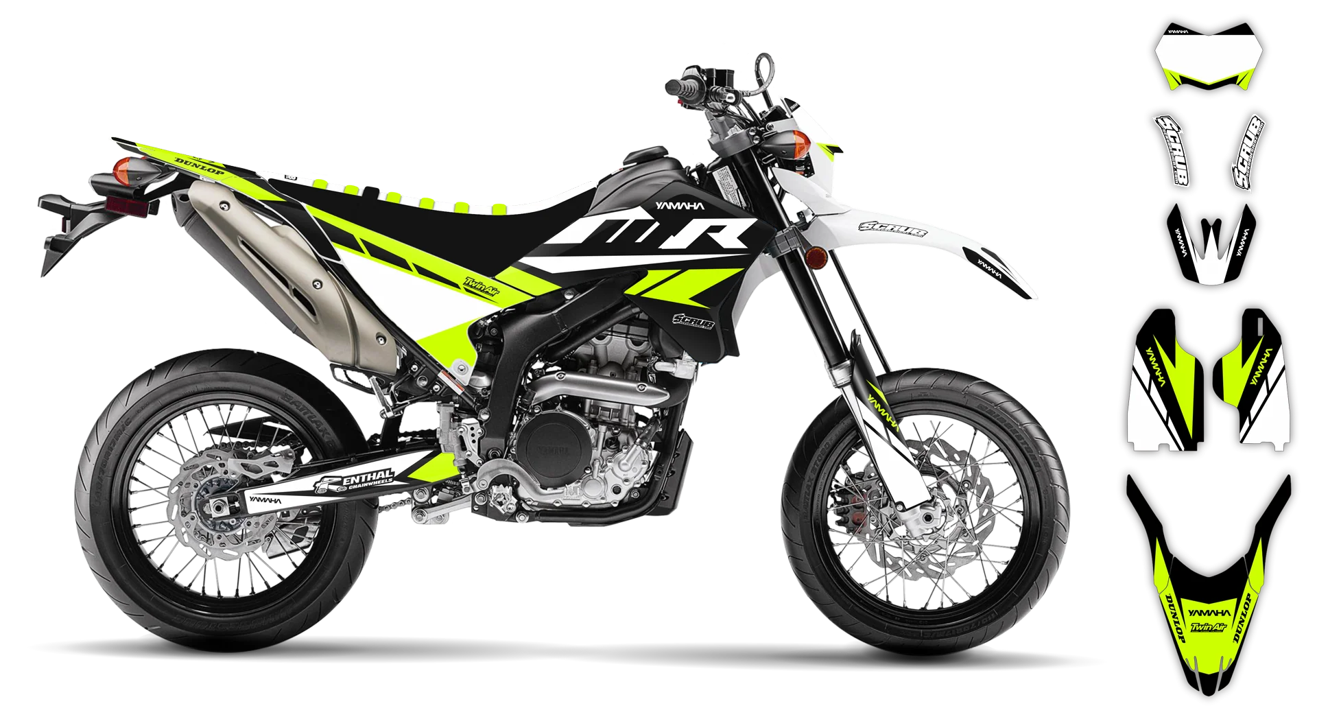 Graphics Kit - Yamaha - WR 250X - 2007-2022 - Fluo Sukuba - LE