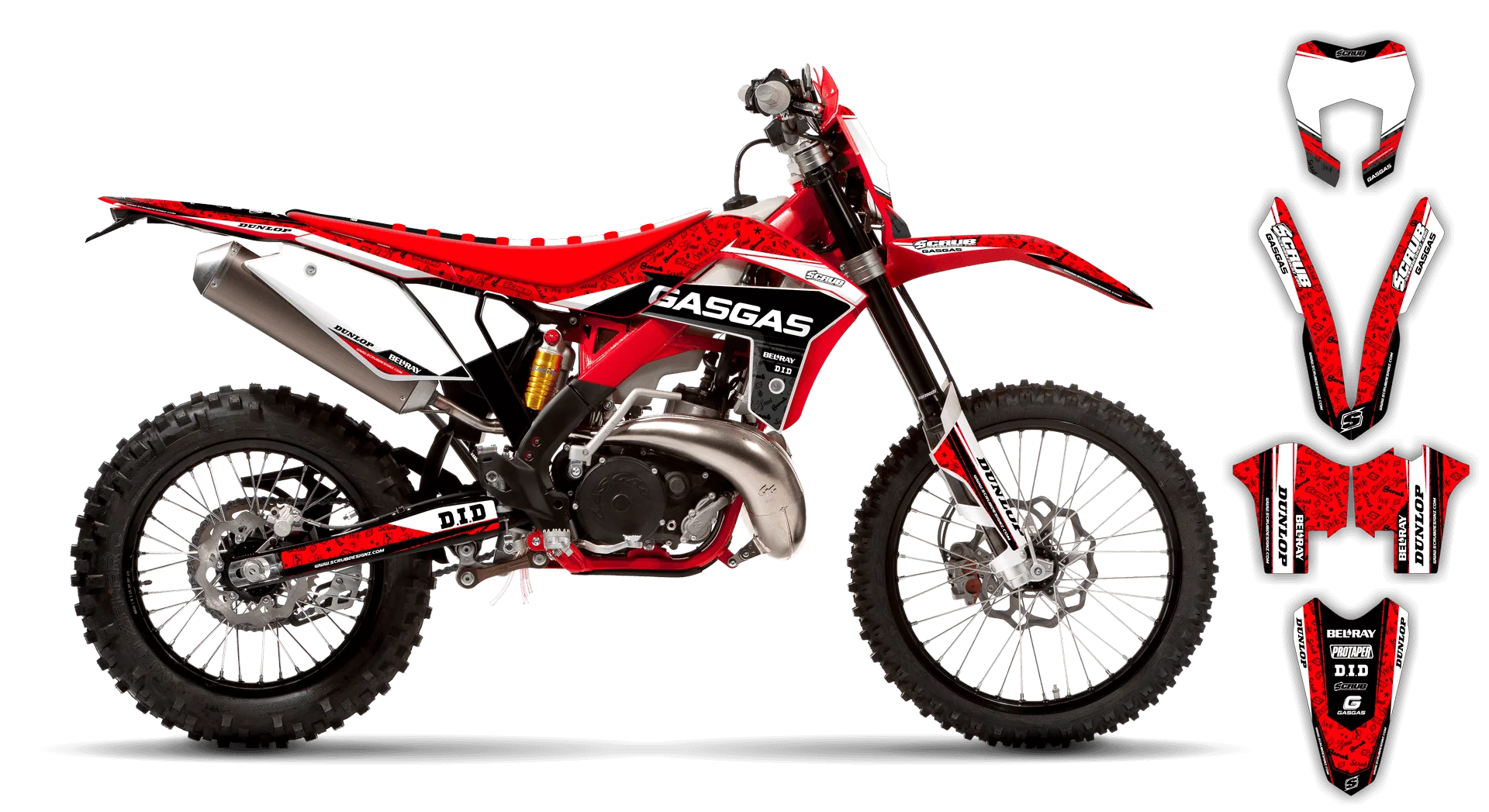 Graphics Kit - Gas Gas - EC EC-F Series - 2014-2017 - Viper - LE