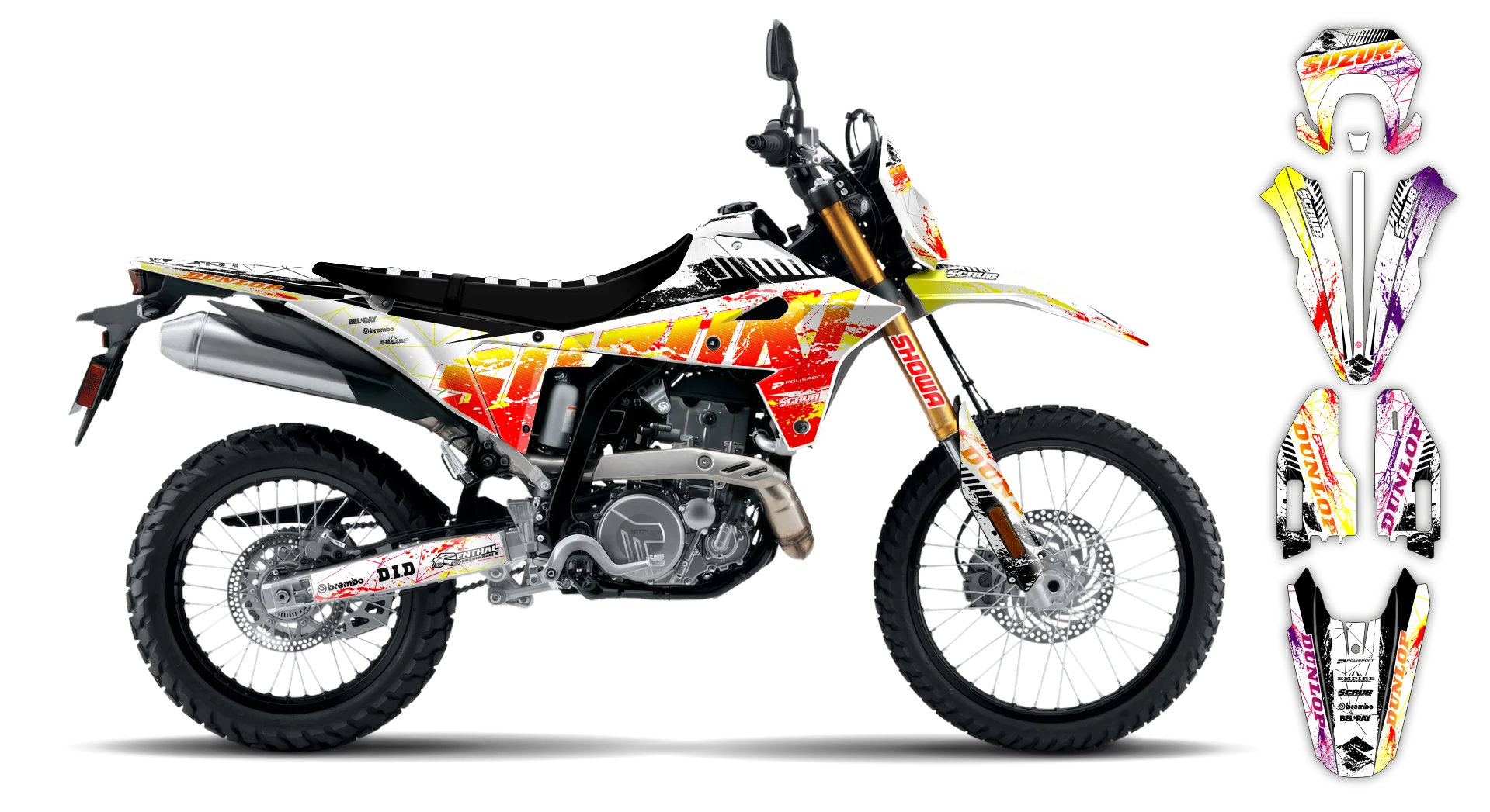 Graphics Kit - Suzuki - DR-Z4S Enduro - 2025-2026 - SE1079 - R5