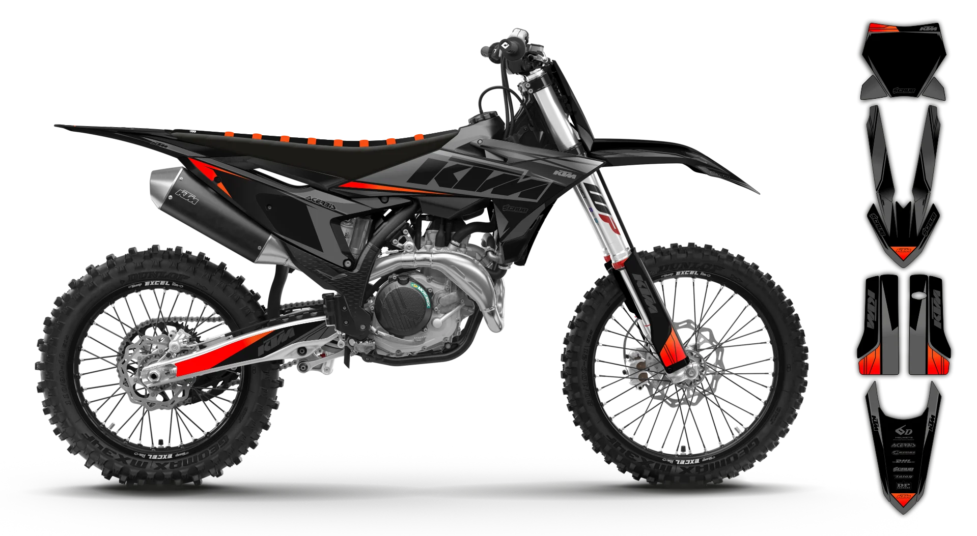 Graphics Kit - KTM - SX SX-F / XC XC-F - 2025 - K12 - R1