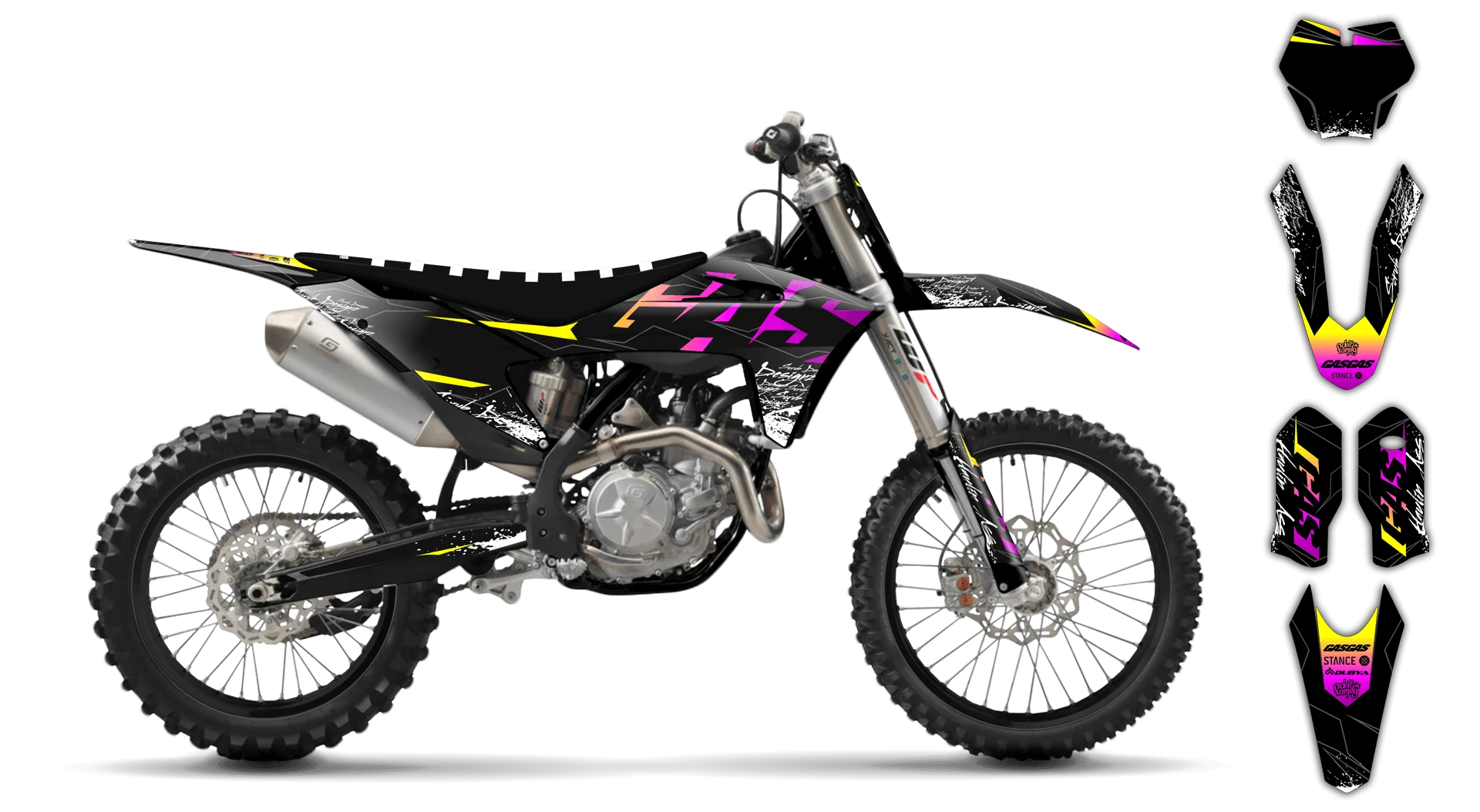 Graphics Kit - Gas Gas - EC EC-F Series - 2014-2017 - Corvell - R1