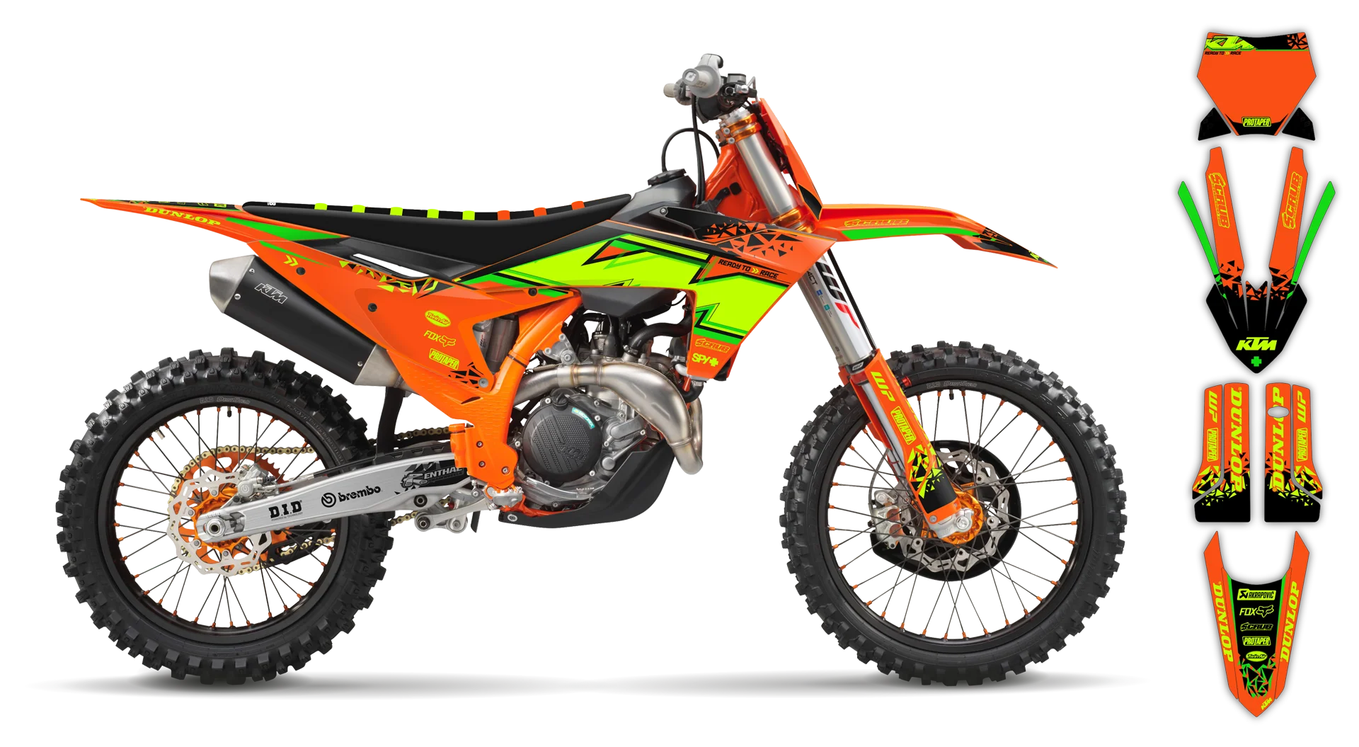 Graphics Kit - KTM - SMR Series - 2023-2024 - Fluo K6 - LE