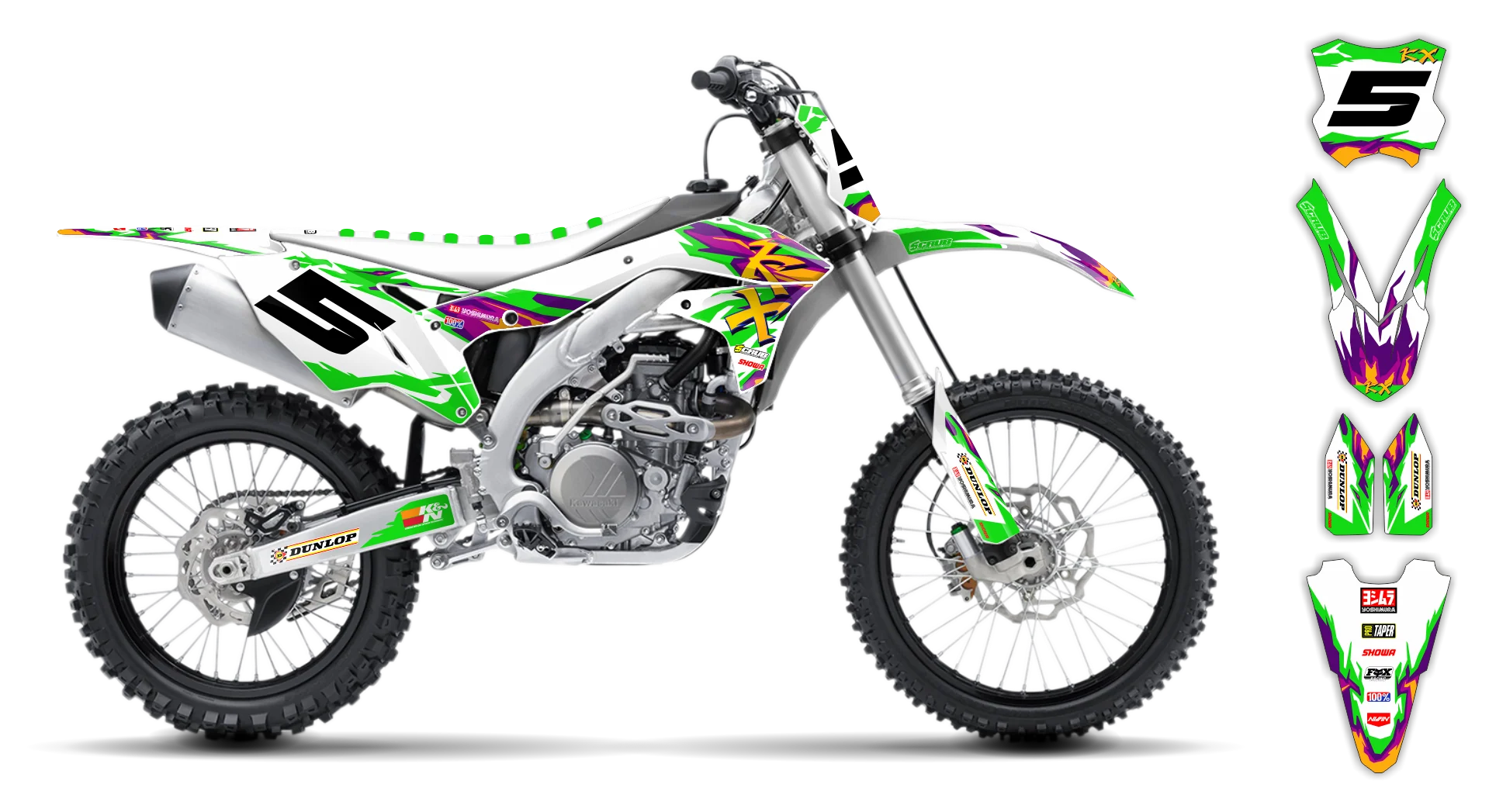 Graphics Kit - Kawasaki - KX 450F - 2016-2018 - Alto-G - R2