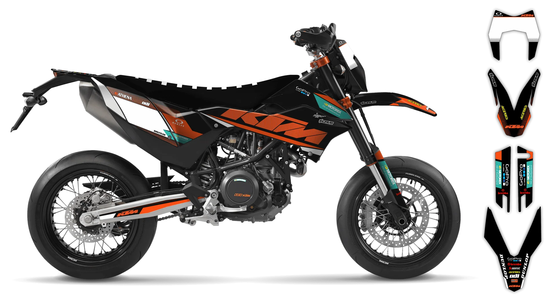 Graphics Kit - KTM - ENDURO 690R - 2012-2018 - K11 - R1