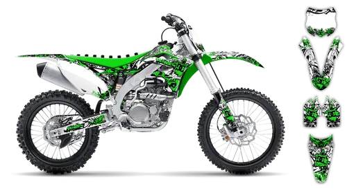 Graphics Kit - Kawasaki - KX 450F - 2013-2015 - Attack - ST