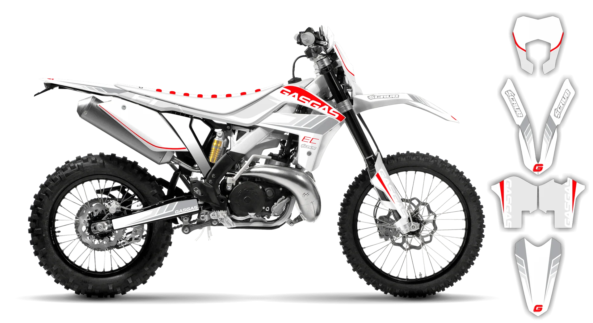 Graphics Kit - Gas Gas - EC EC-F Series - 2014-2017 - Drizzle - R1