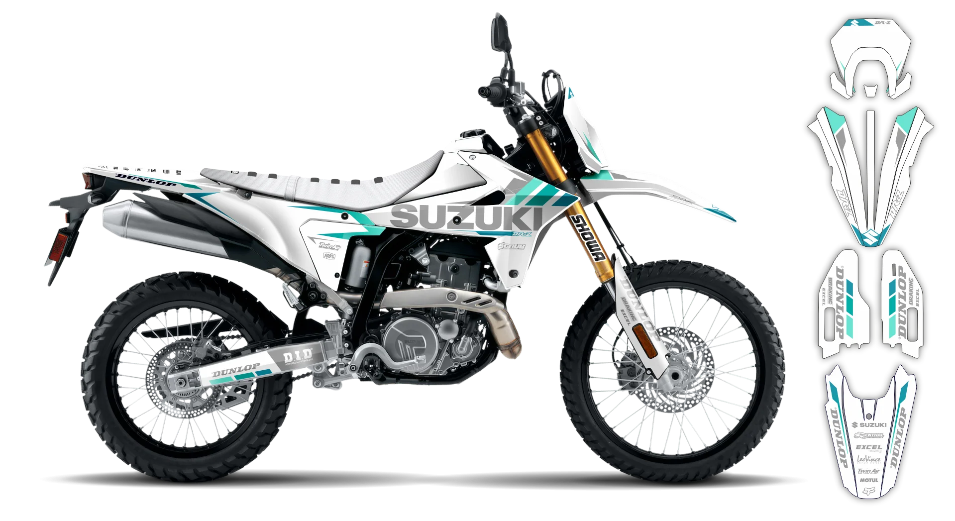 Graphics Kit - Suzuki - DR-Z4S Enduro - 2025-2026 - SE1077 - R3