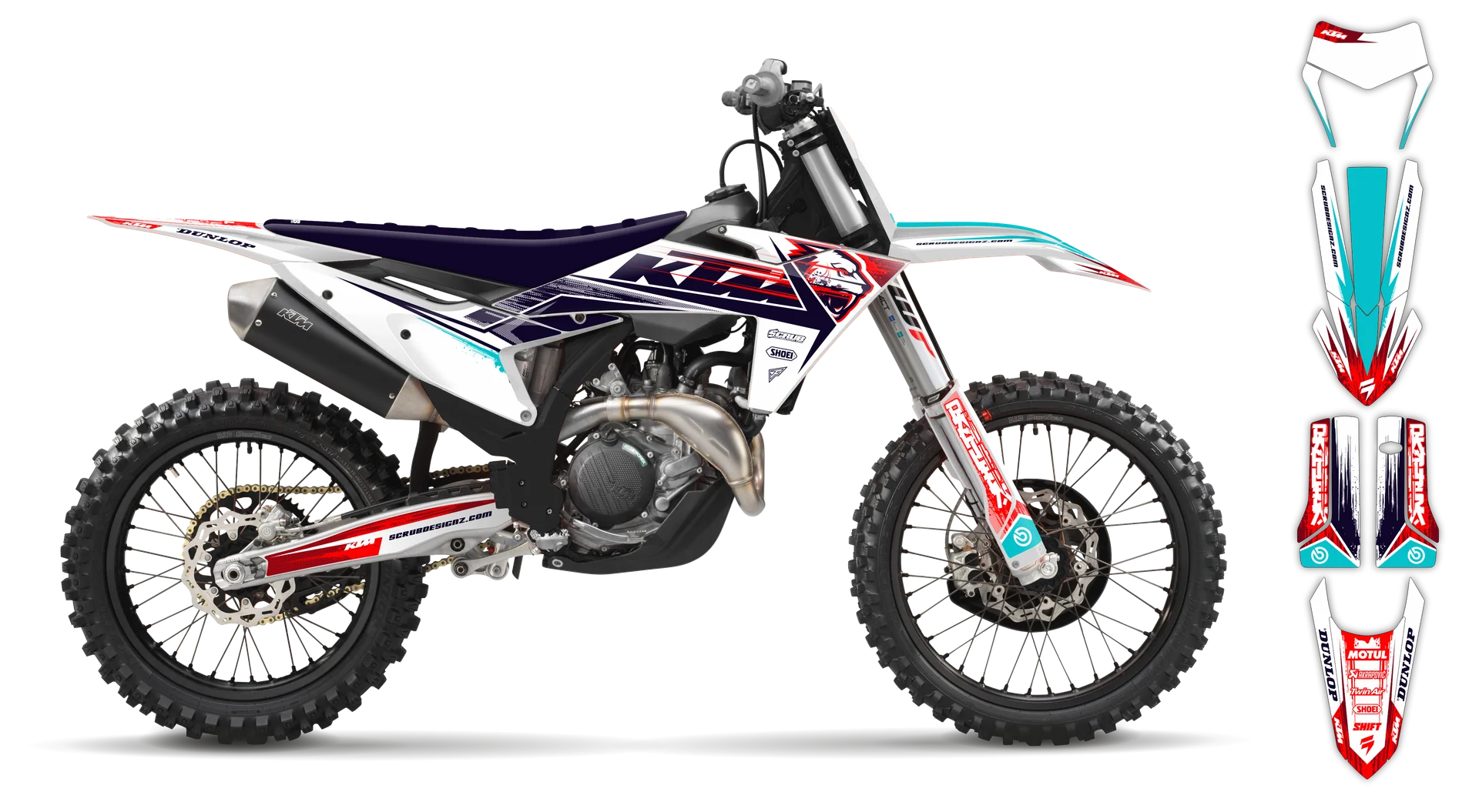 Graphics Kit - KTM - EXC EXC-F / XC-W XCF-W - 2024-2025 - Panthera - R2