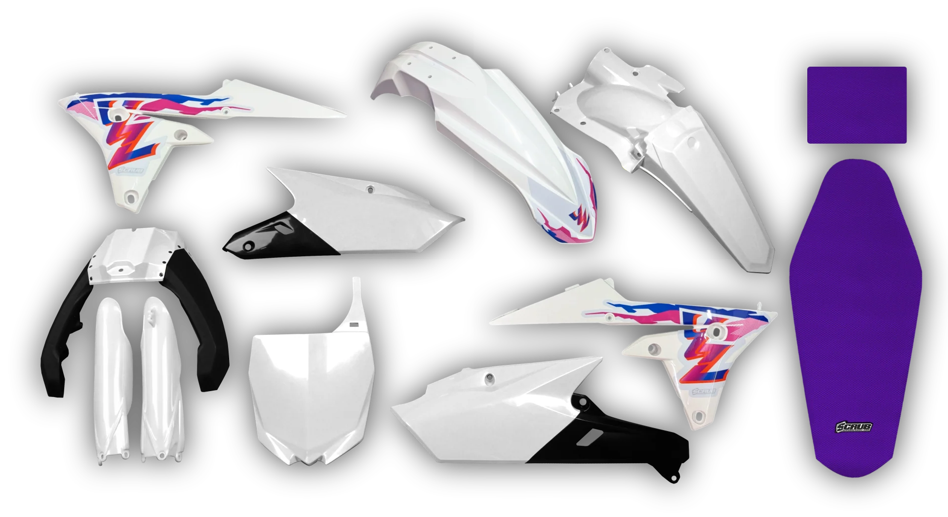 Plastics Kit - Yamaha - YZ250F - 2014-2018 - Full Kit - TR 1010