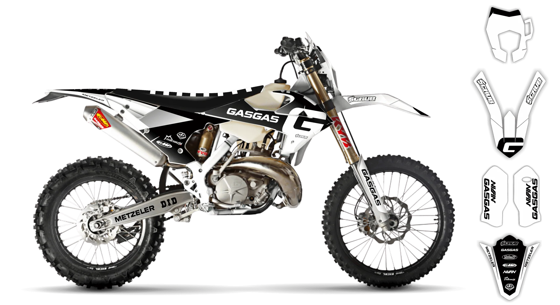 Graphics Kit - Gas Gas - EC EC-F Series - 2018-2020 - Convict - R2