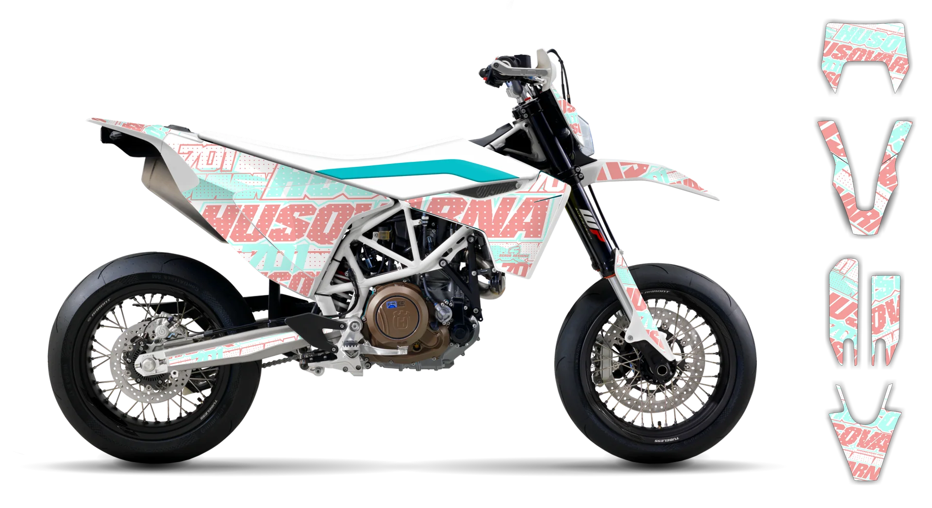 Graphics Kit - Husqvarna 14-> EN 701 - 2016-2024 - SE1084 - R6
