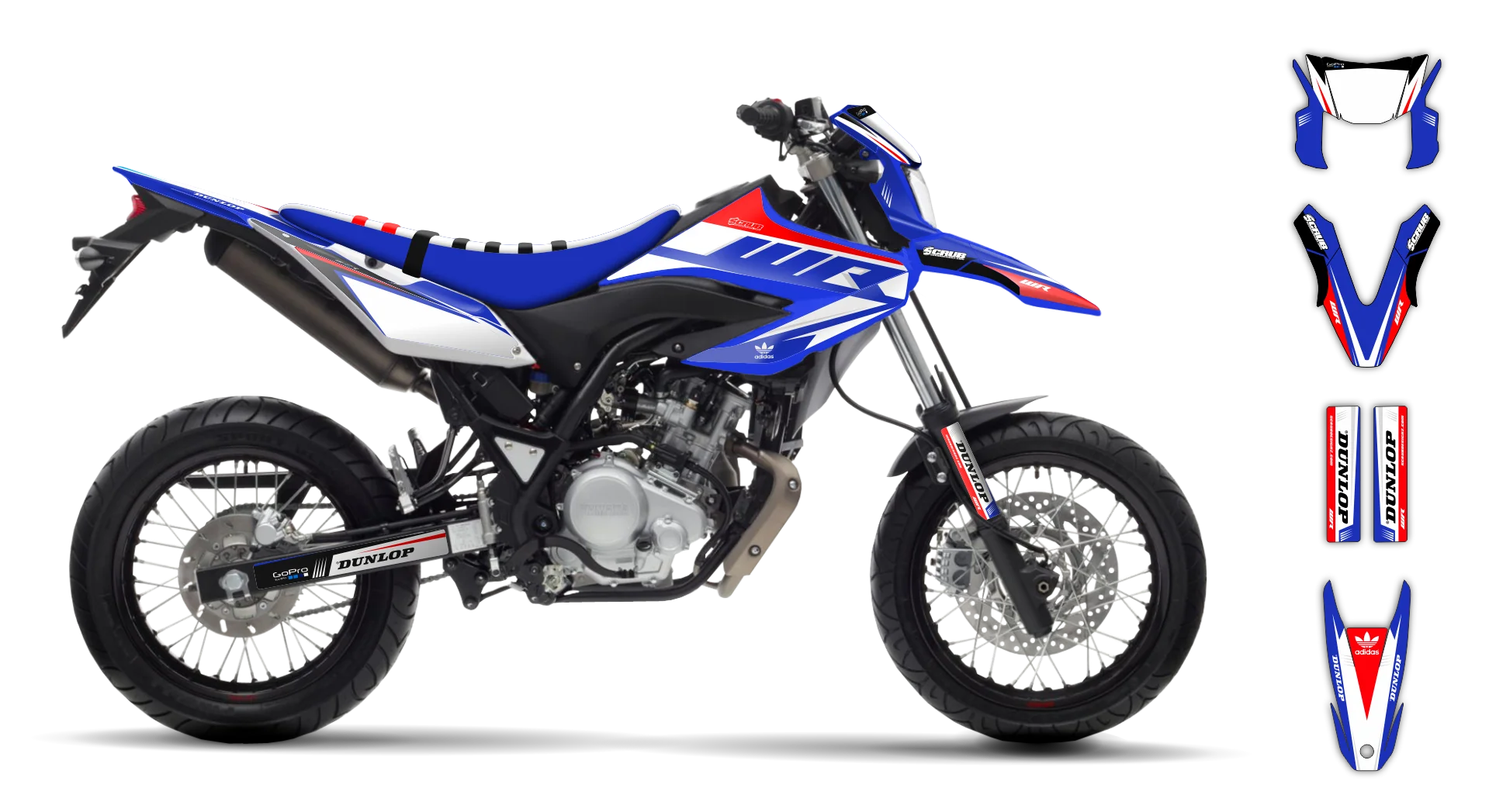 Graphics Kit - Yamaha - WR 125X - 2009-2022 - Danta - LE