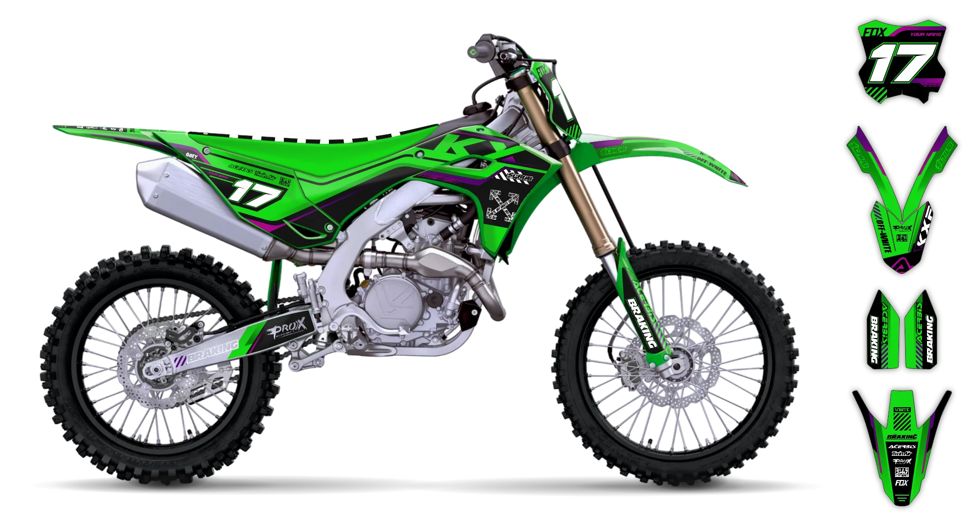 Graphics Kit - Kawasaki - KX 250F - 2025 - SWARM - LE