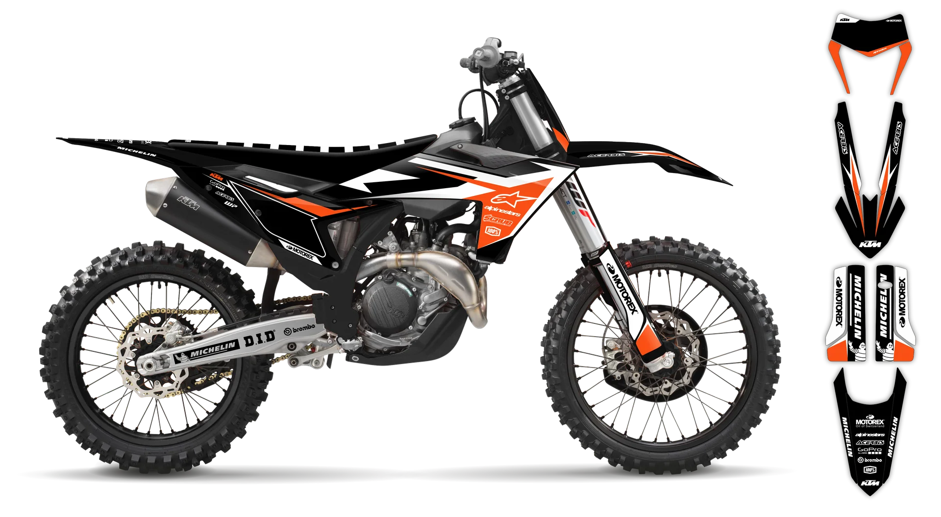 Graphics Kit - KTM - EXC EXC-F / XC-W XCF-W - 2024-2025 - K-SE1098 - LE