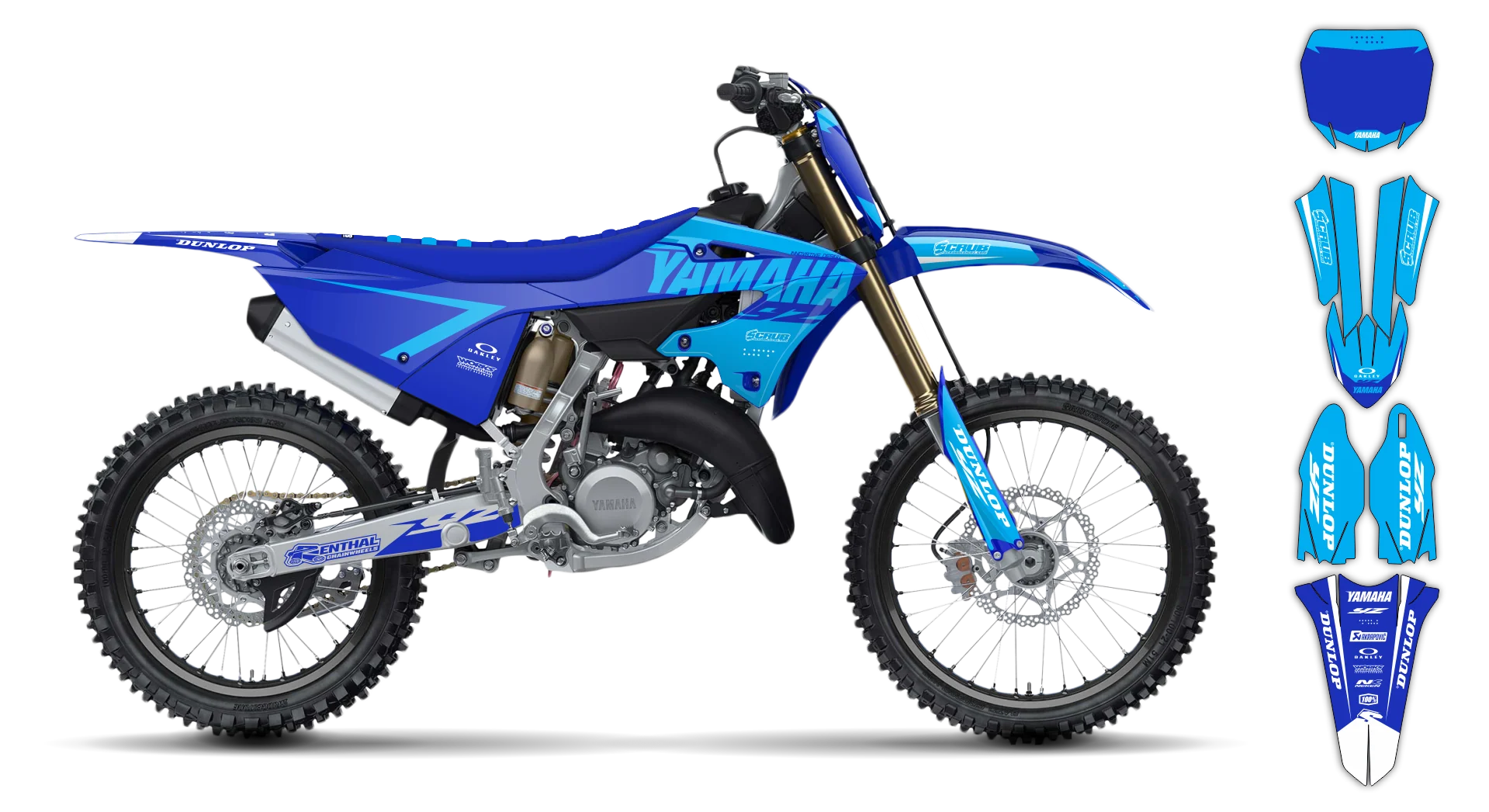 Graphics Kit - Yamaha - YZ 125-250 Restyle 2 - 2015-2020 - Corgis - R2