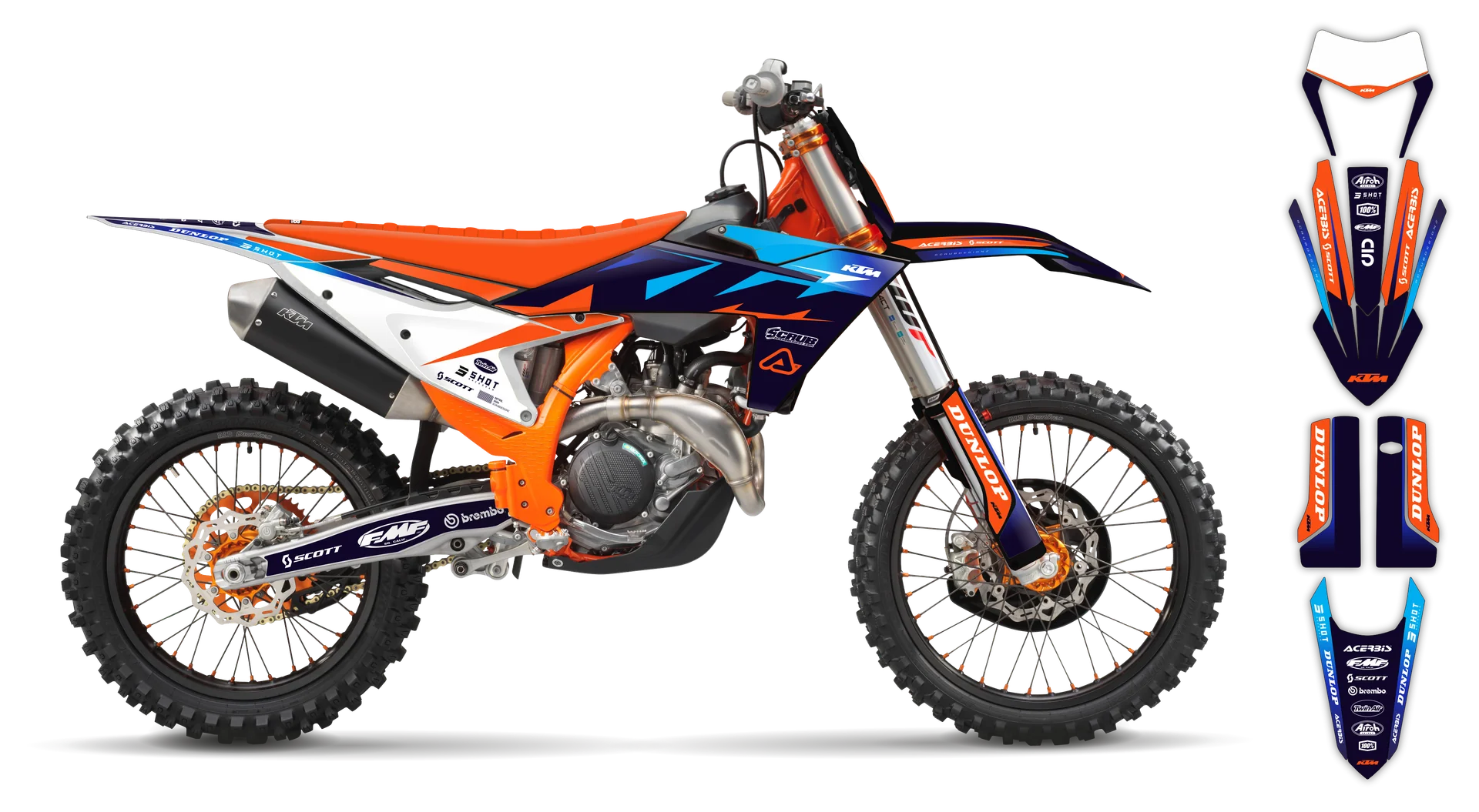 Graphics Kit - KTM - EXC EXC-F / XC-W XCF-W - 2024-2025 - K19 - LE
