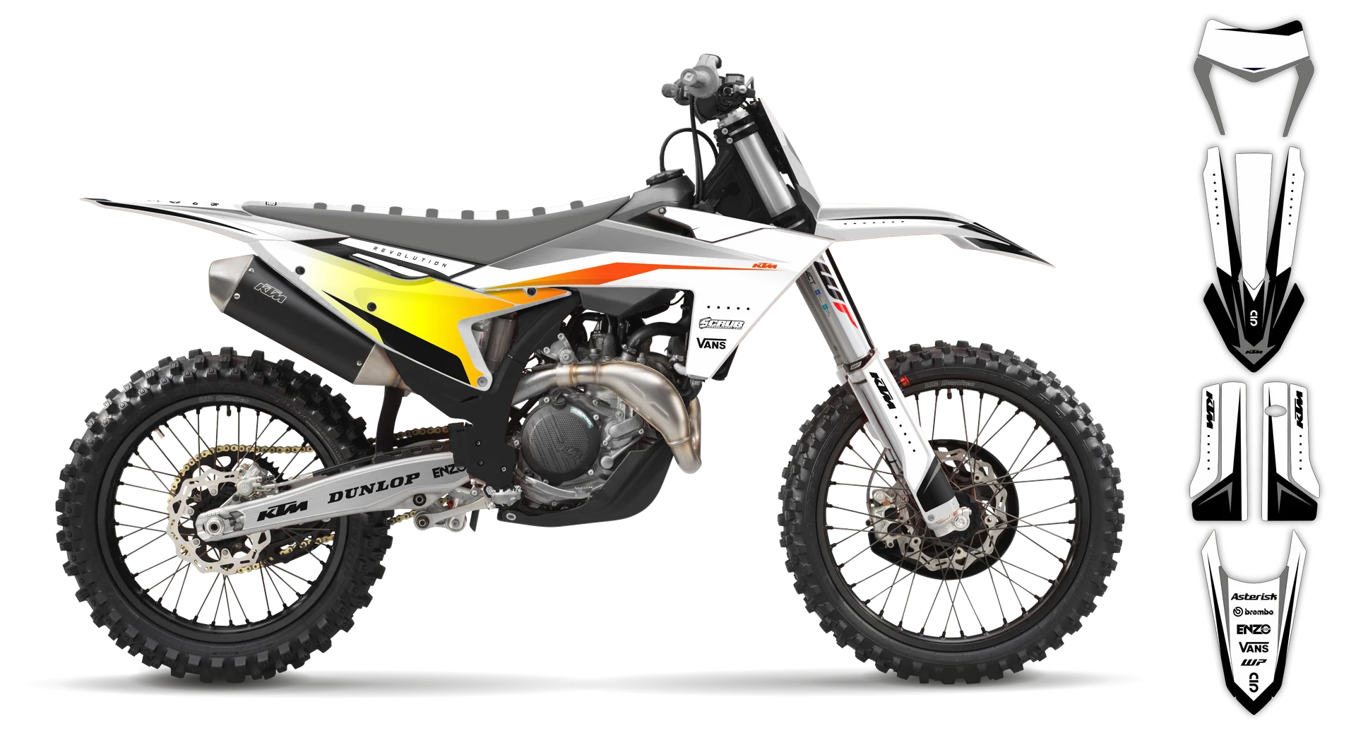 Graphics Kit - KTM - EXC EXC-F / XC-W XCF-W - 2024-2025 - K-SE1099 - R2