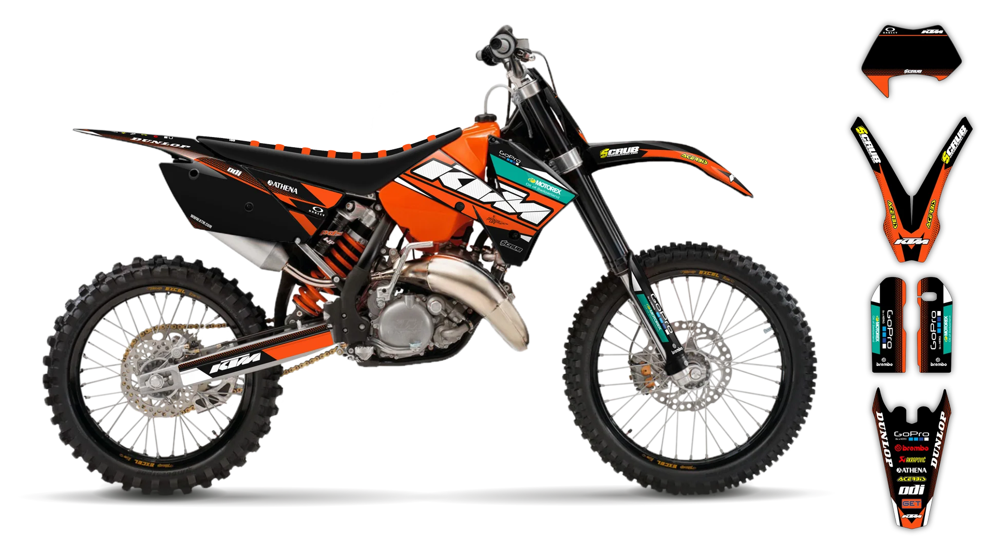 Graphics Kit - KTM - EXC EXC-F / XC-W XCF-W - 2005-2007 - K11 - ST
