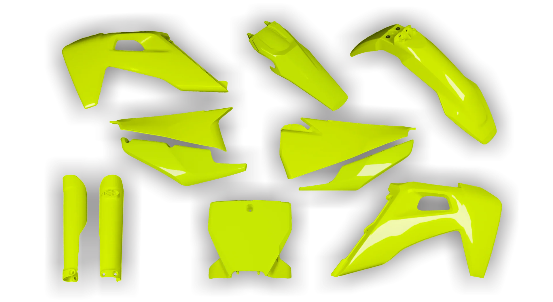 Plastics Kit - Husqvarna 14-> TC-FC-FX Series - 2019-2022 - Full Kit - Fluo