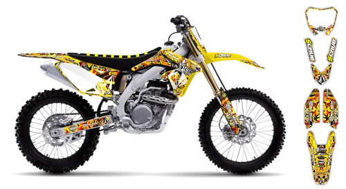 Graphics Kit - Suzuki - RMZ 450 - 2007 - Volcom - ST