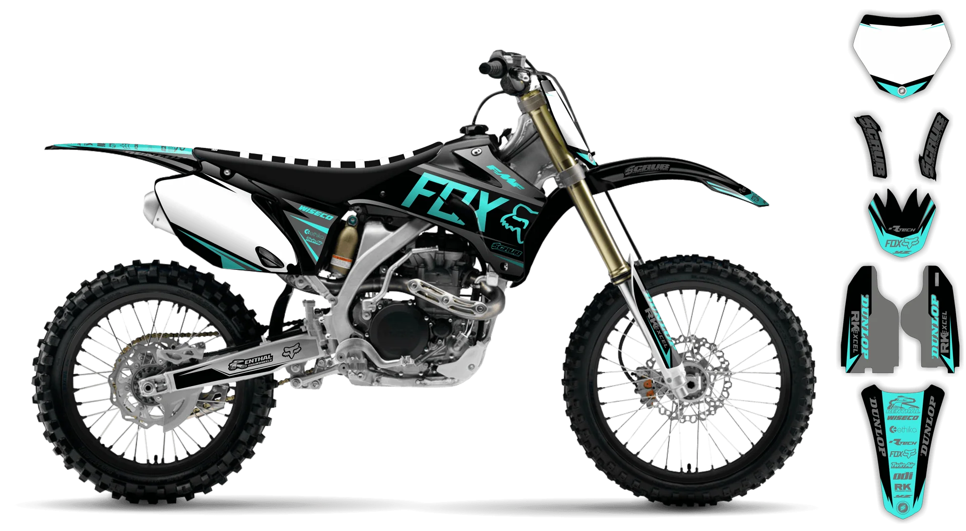 Graphics Kit - Yamaha - YZ450F - 2008-2009 - Varnix - R1