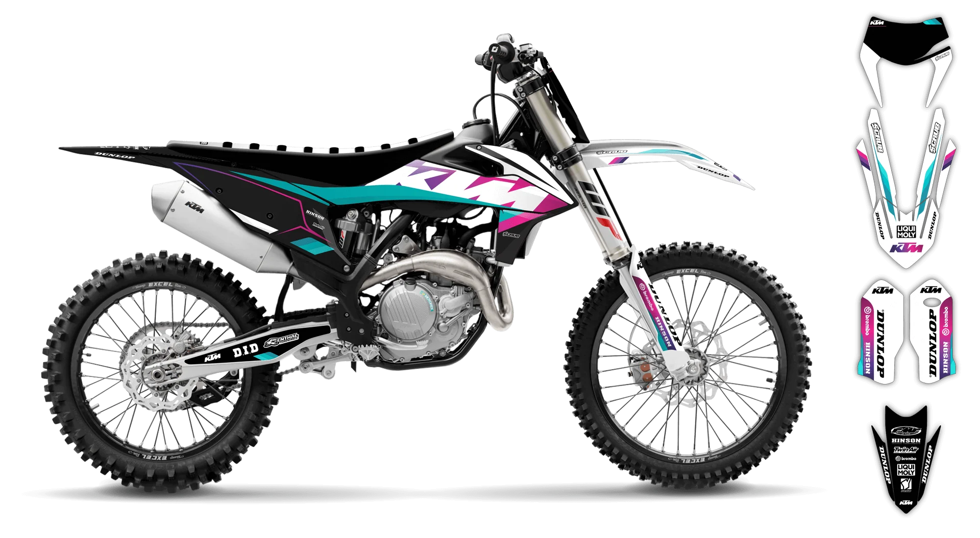 Graphics Kit - KTM - EXC EXC-F / XC-W XCF-W - 2020-2023 - K-SE1072 - R4