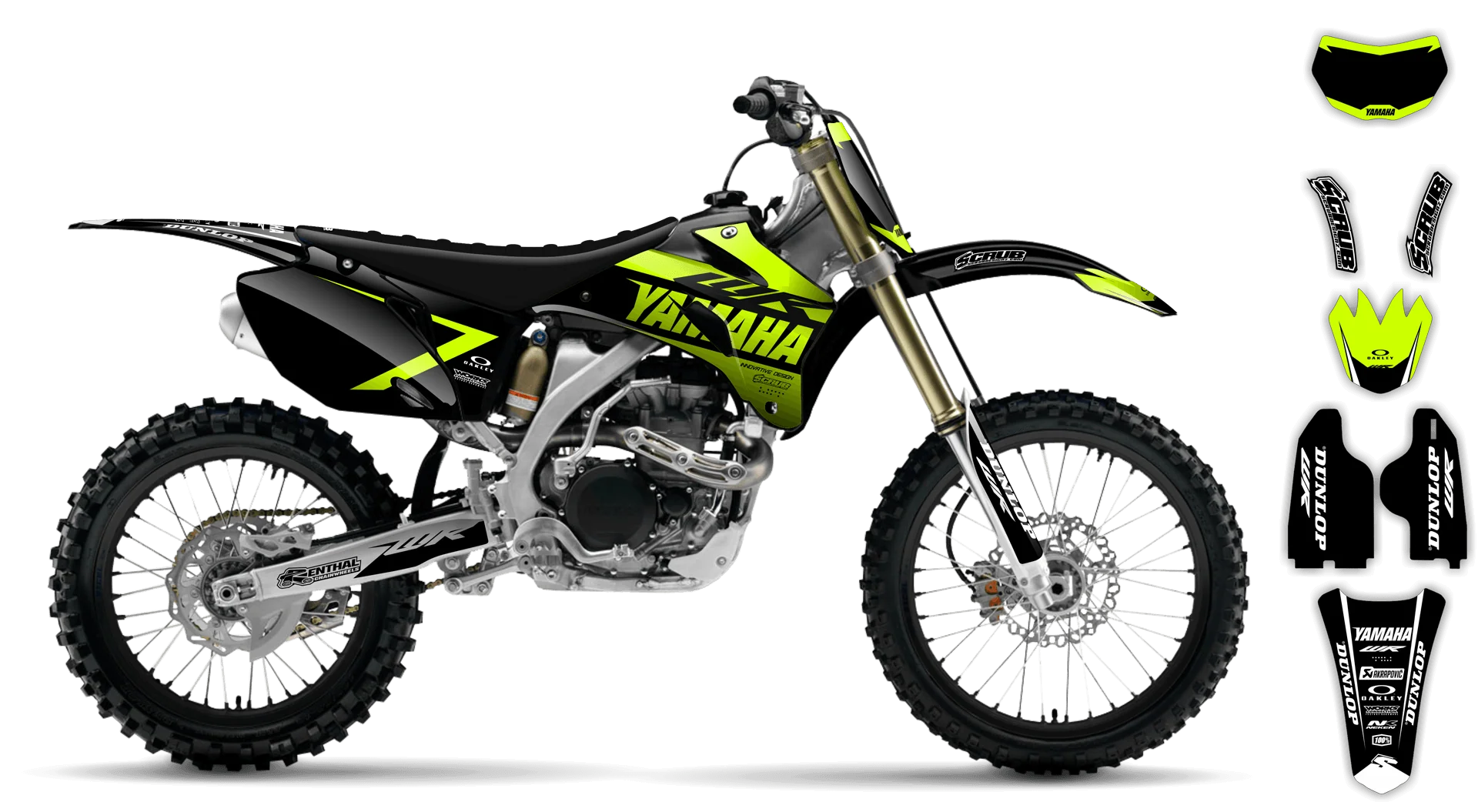 Graphics Kit - Yamaha - WR450F - 2007-2011 - Fluo Corgis - ST