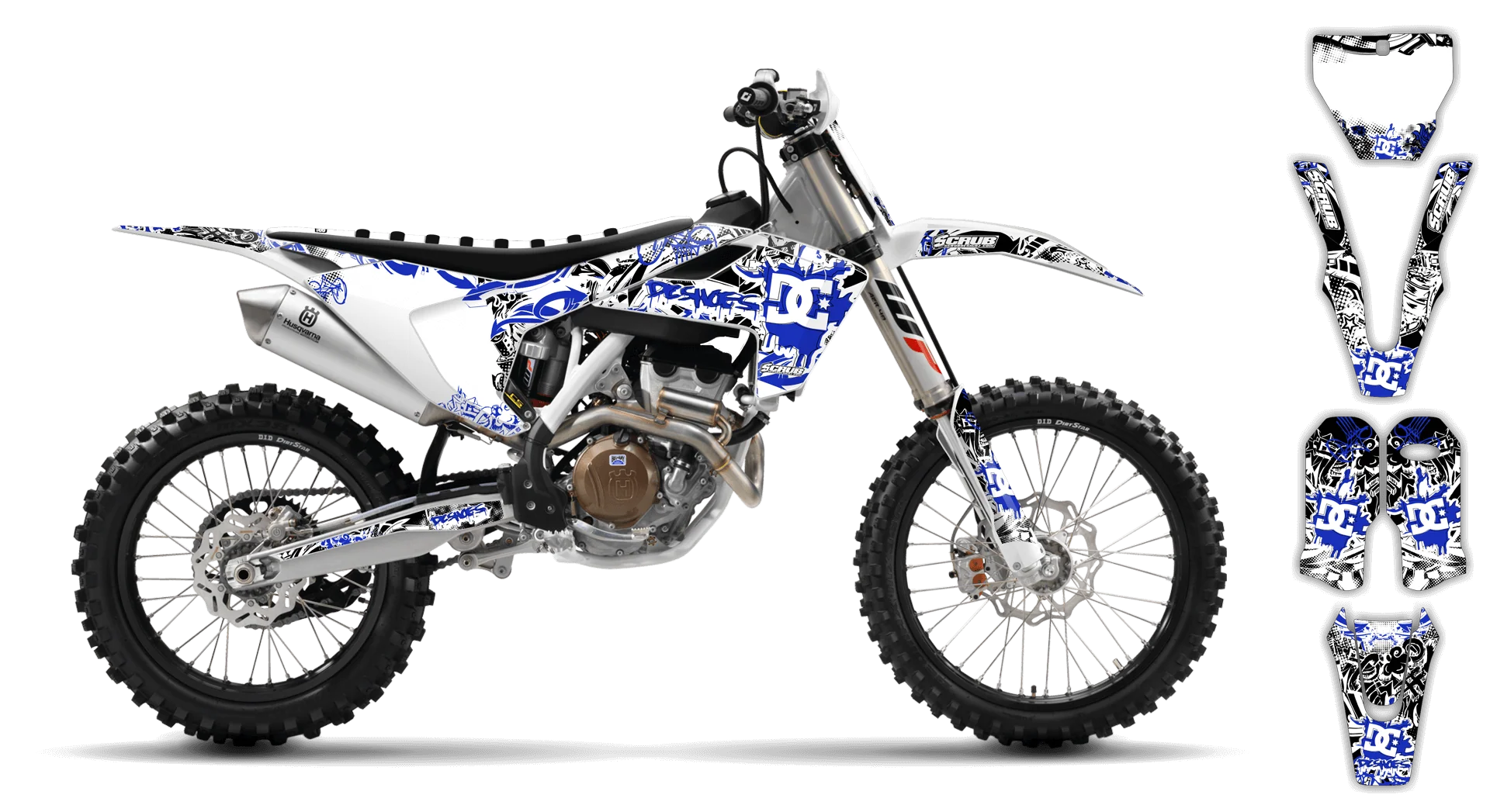 Graphics Kit - Husqvarna 14-> TC 65 - 2016-2023 - Attack - LE