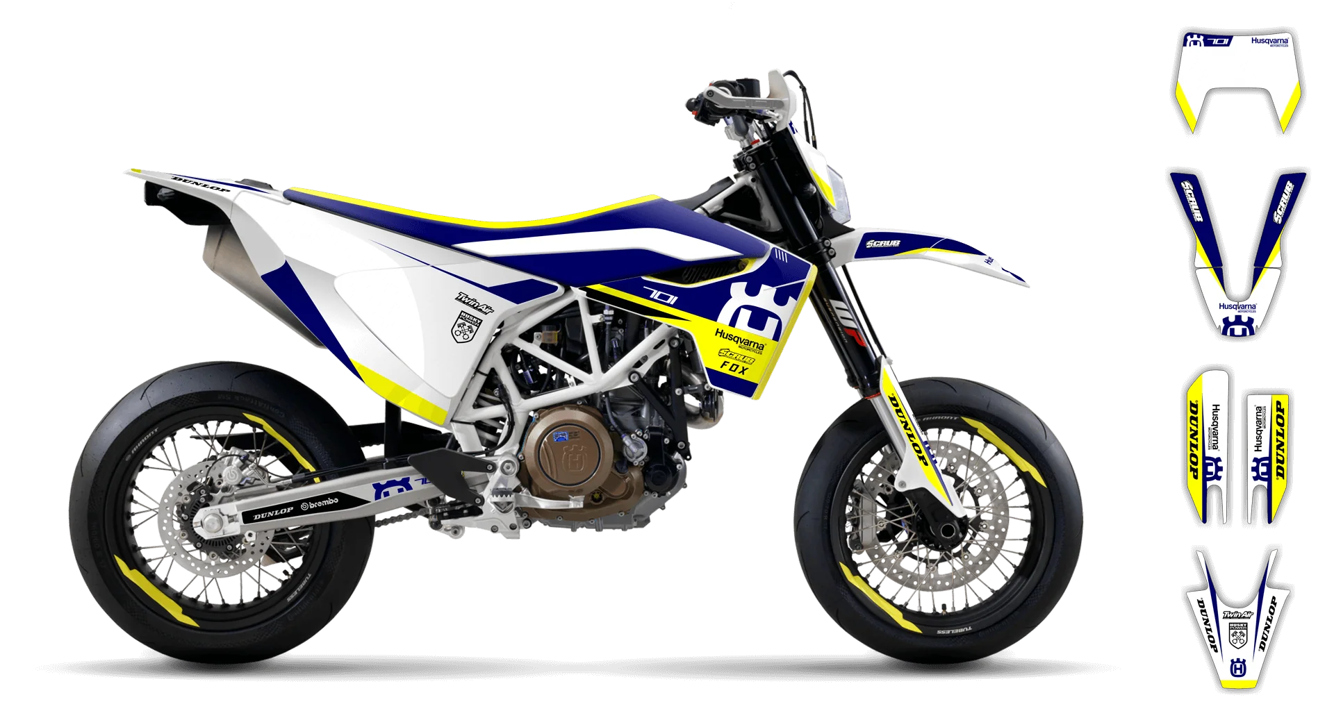 Graphics Kit - Husqvarna 14-> SM 701 - 2016-2024 - H7 - LE