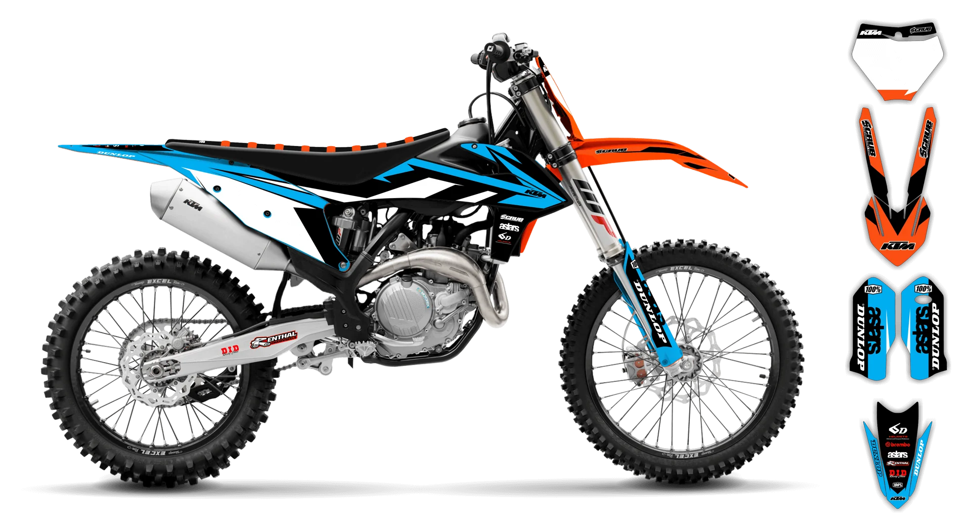 Graphics Kit - KTM - SX SX-F / XC XC-F - 2019-2022 - K8 - R2