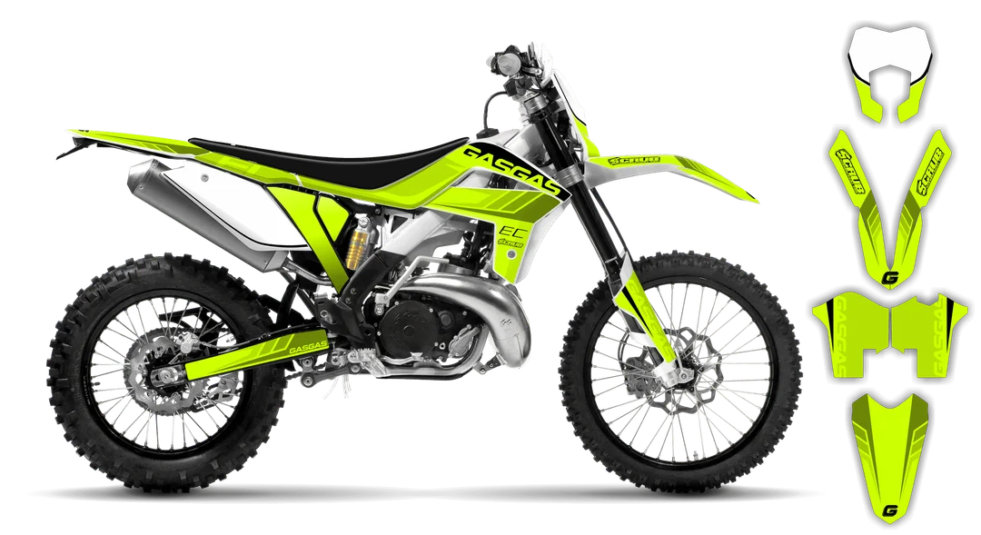 Graphics Kit - Gas Gas - EC EC-F Series - 2012-2013 4-Stroke - Fluo Drizzle - ST
