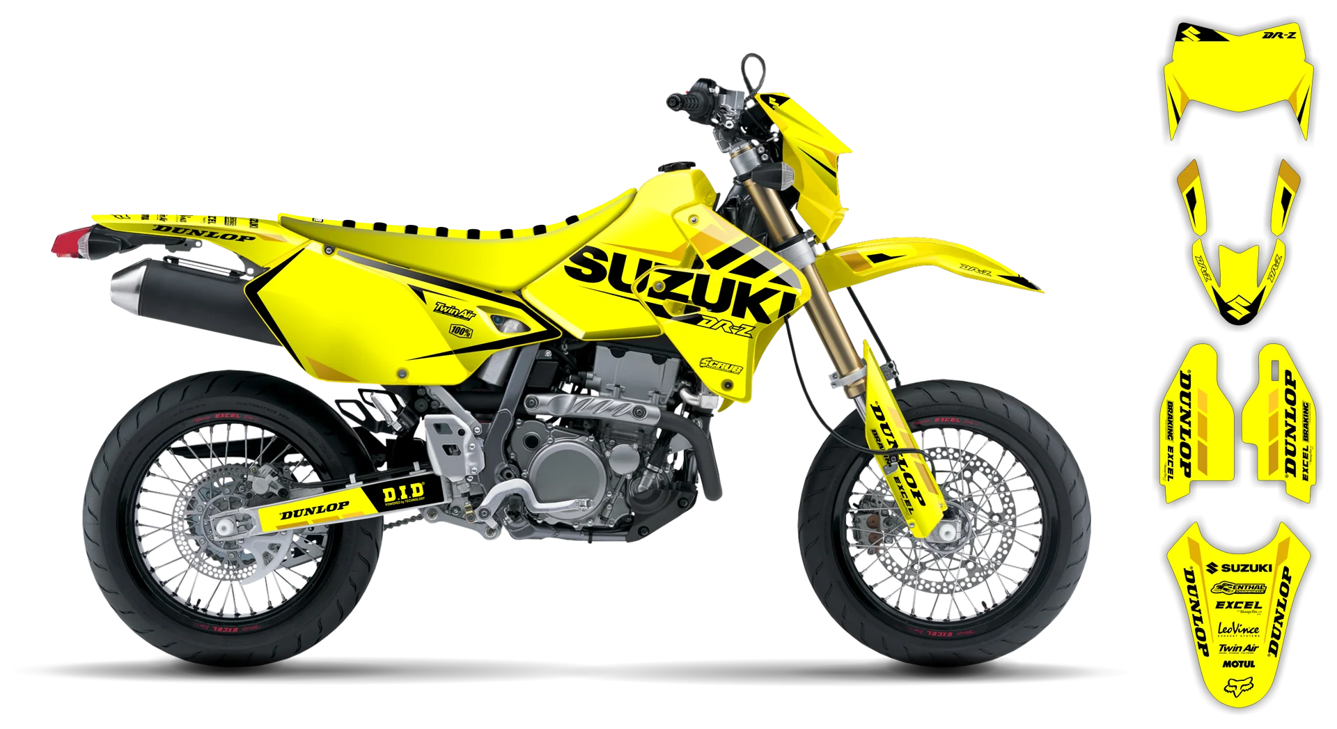 Graphics Kit - Suzuki - DRZ 400 SM - 1999-2024 - SE1077 - ST