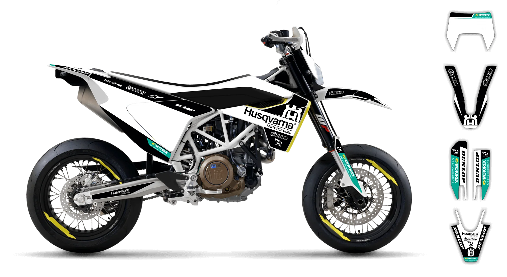 Graphics Kit - Husqvarna 14-> EN 701 - 2016-2024 - H9 - LE