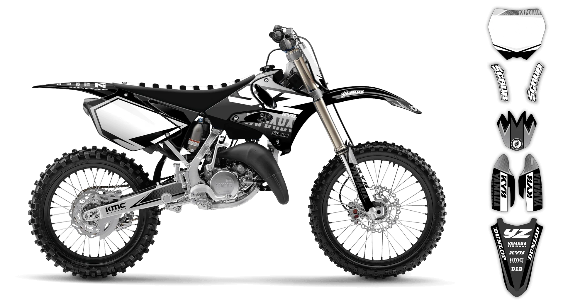 Graphics Kit - Yamaha - YZ 250 - 1993-1995 - Discovery - R2