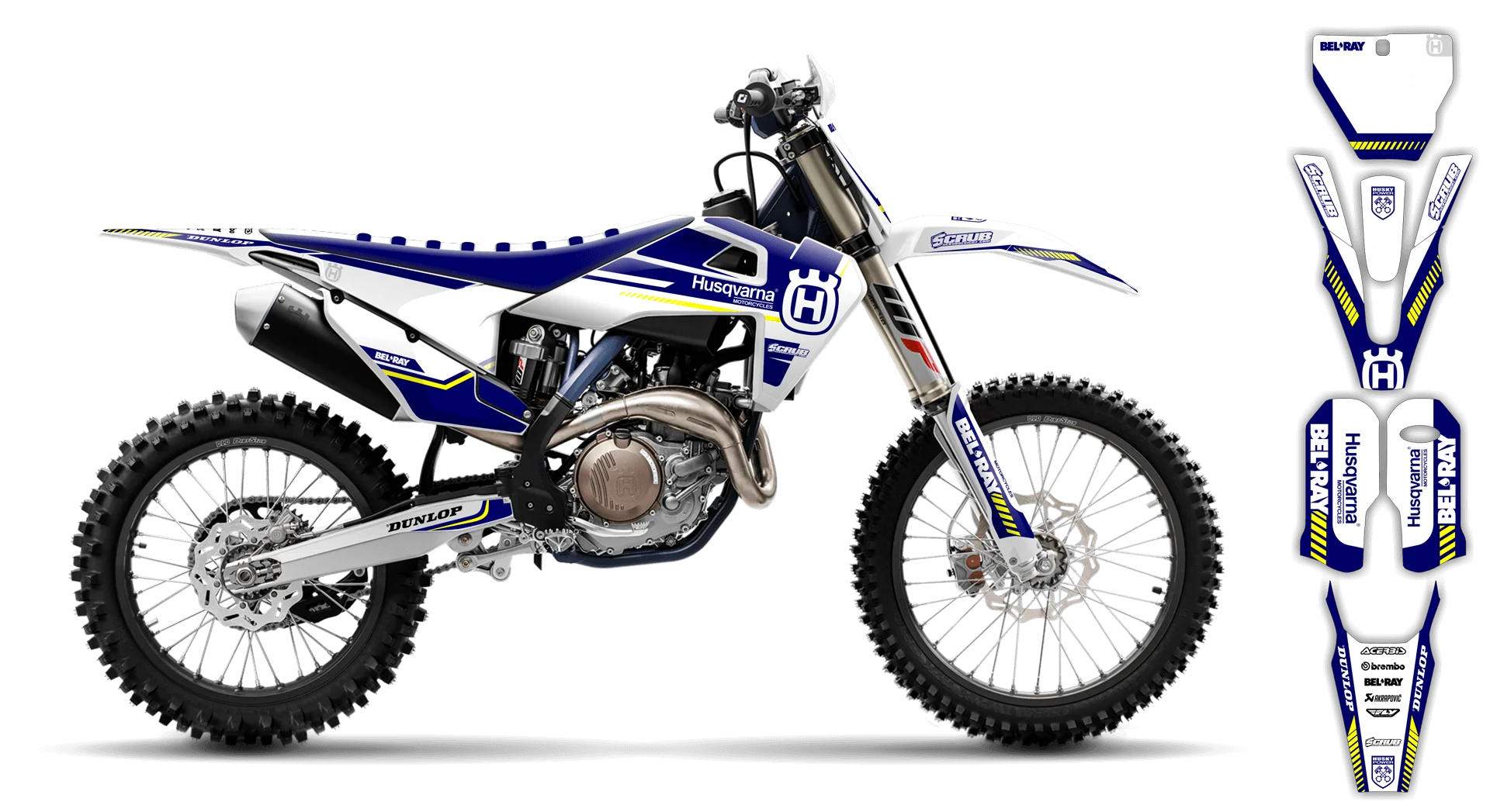Graphics Kit - Husqvarna 14-> TC-FC-FX Series - 2019-2022 - H5 - LE