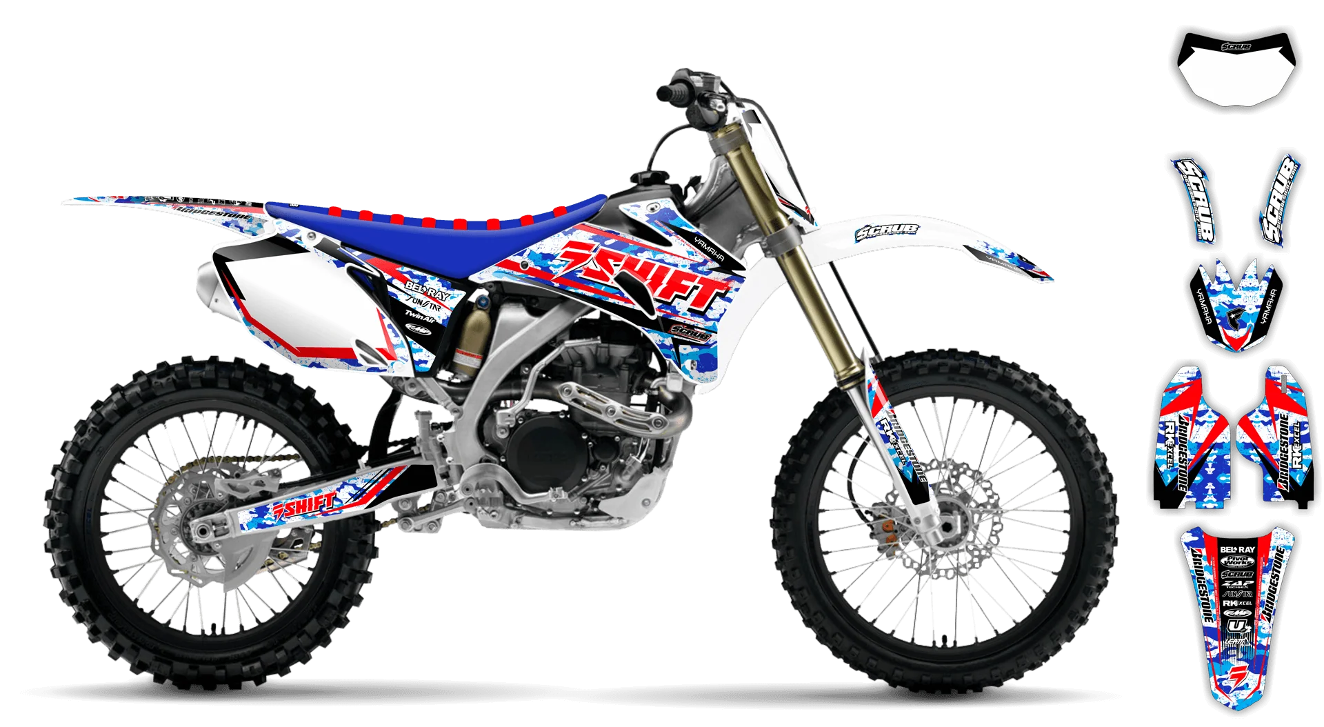 Graphics Kit - Yamaha - WR400F - 1998-1999 - Step Up - LE