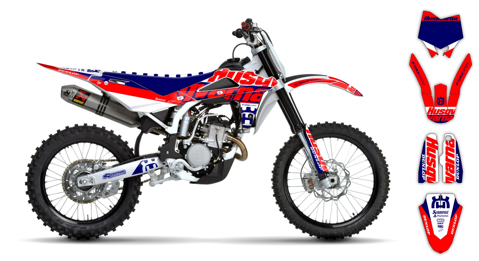 Graphics Kit - Husqvarna 05-13 - CR 50 - 2009-2013 - H-SE1087 - R4