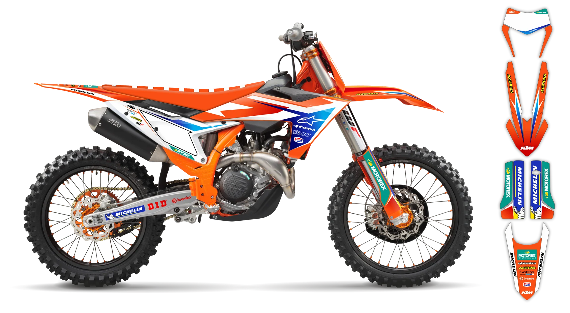 Graphics Kit - KTM - EXC EXC-F / XC-W XCF-W - 2024-2025 - K-SE1098 - ST