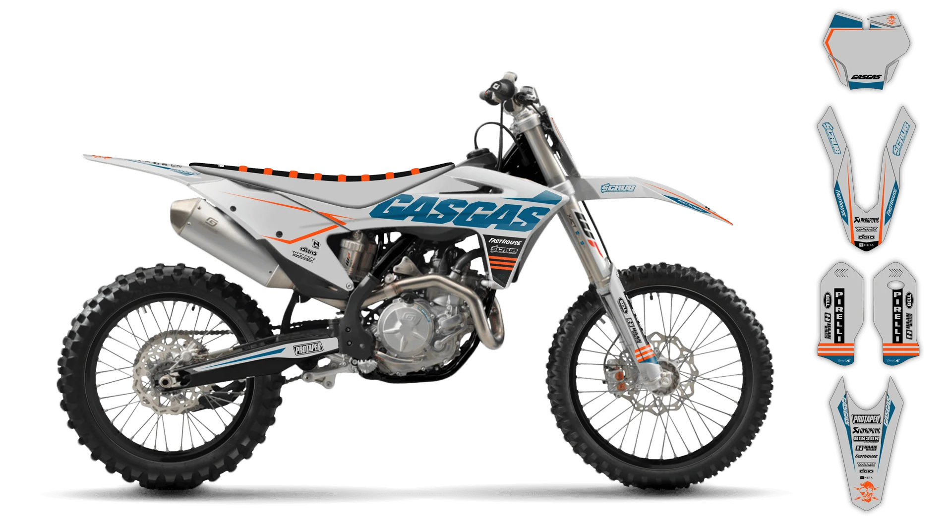 Graphics Kit - Gas Gas - EC EC-F Series - 2014-2017 - Belfry - R2