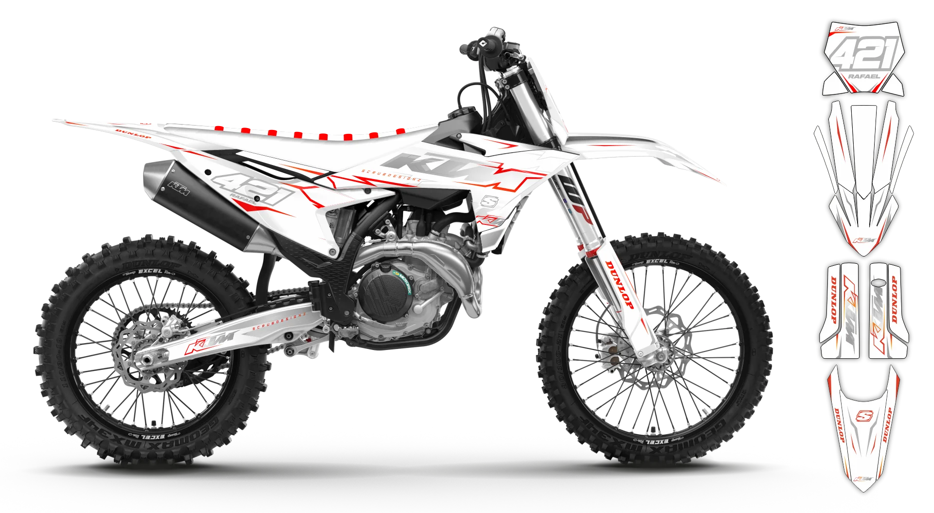 Graphics Kit - KTM - SX SX-F / XC XC-F - 2025 - K22 - LE
