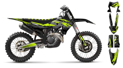 Graphics Kit - KTM - EXC EXC-F / XC-W XCF-W - 2017-2019 - Fluo Kaleido - ST