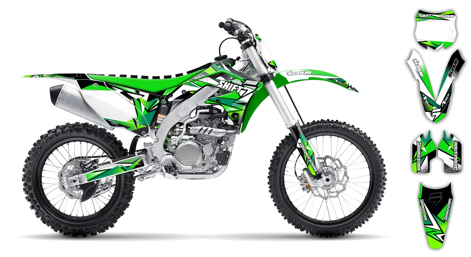 Graphics Kit - Kawasaki - KX 450F - 2009-2011 - X-Rut - ST