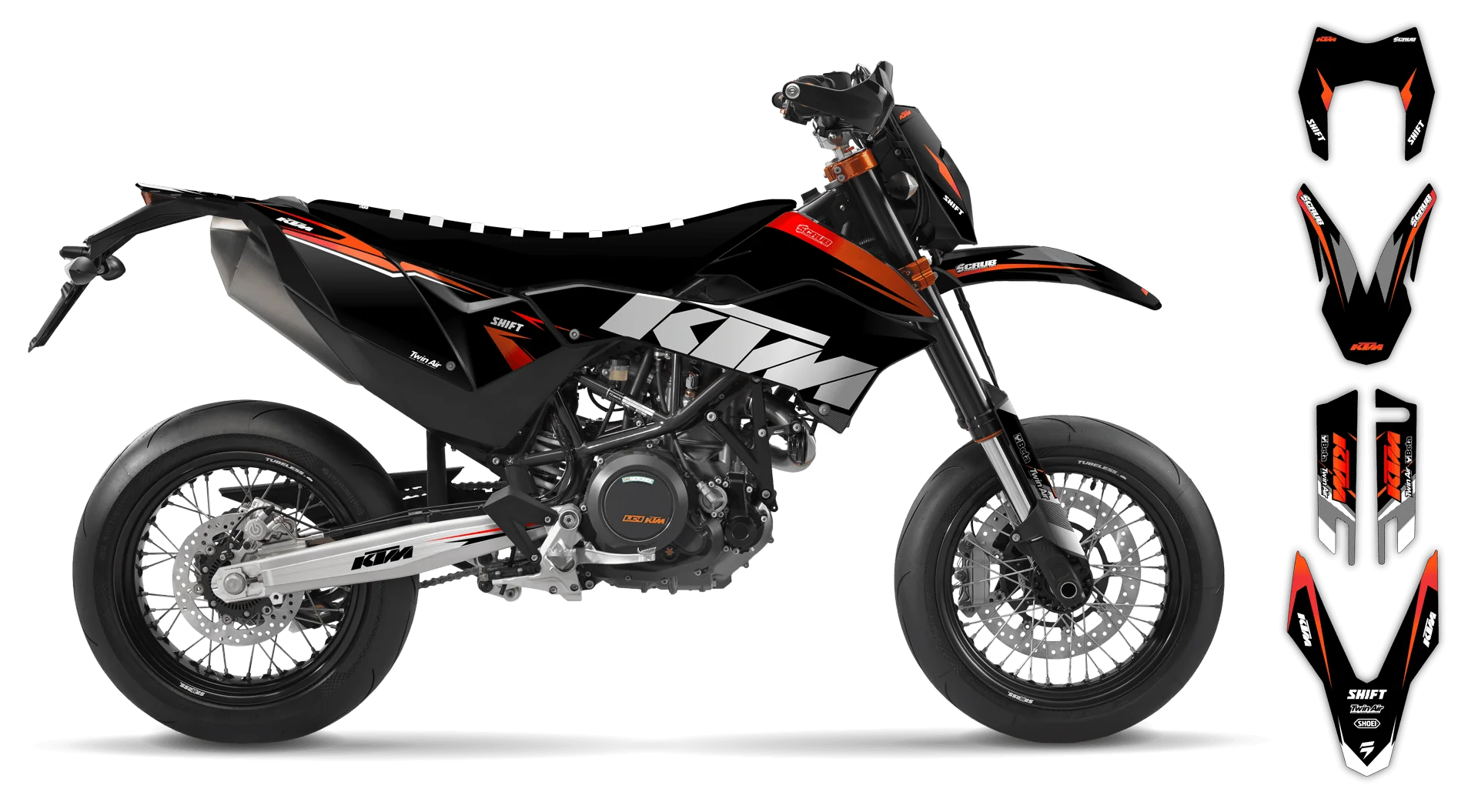 Graphics Kit - KTM - ENDURO 690R - 2008-2011 - K2 - LE