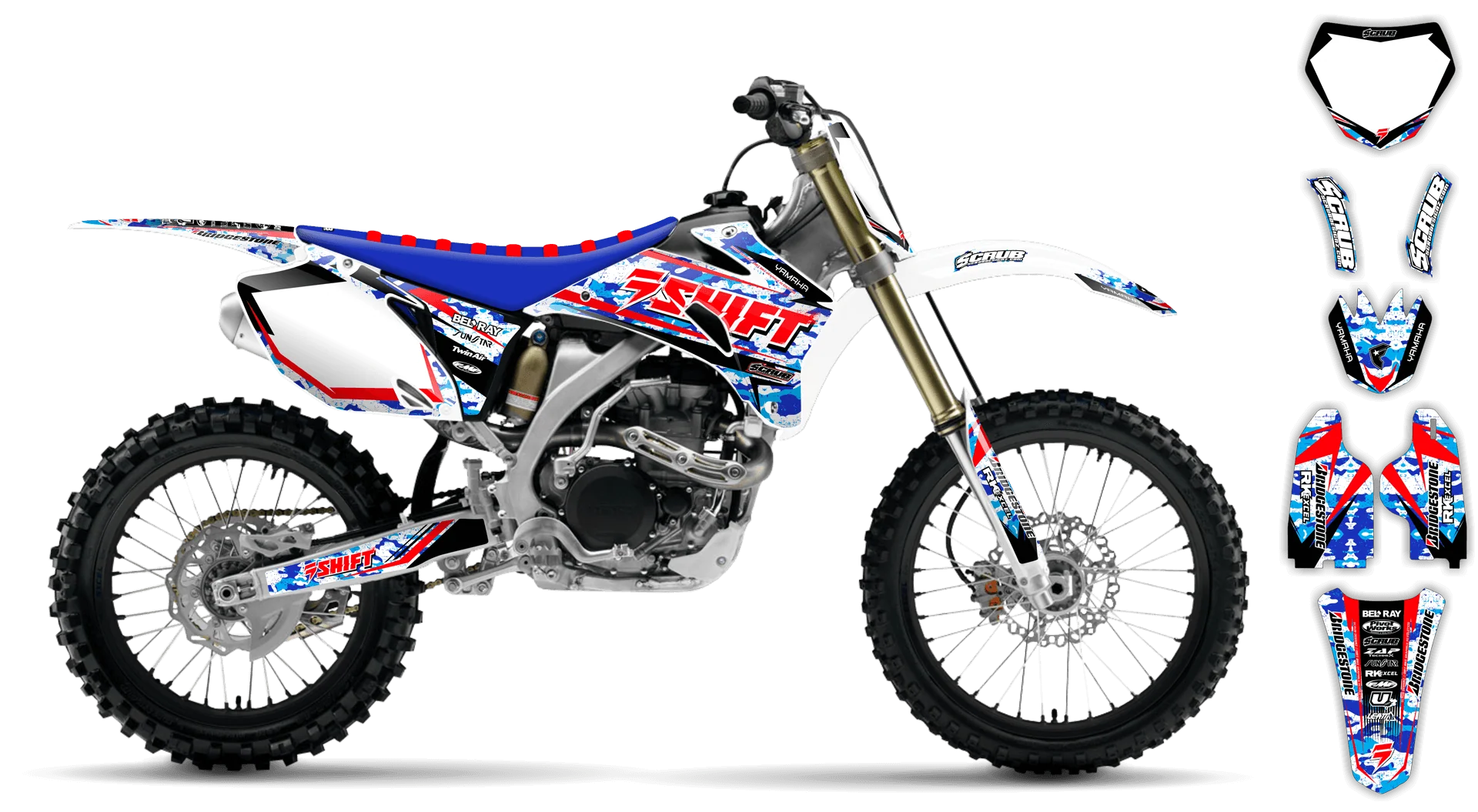 Graphics Kit - Yamaha - YZ450F - 2008-2009 - Step Up - LE