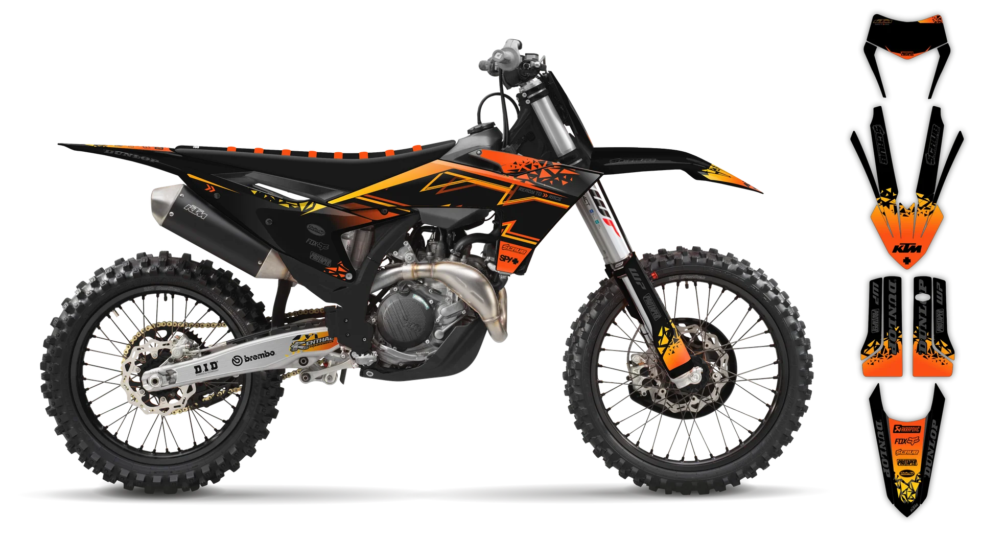 Graphics Kit - KTM - EXC EXC-F / XC-W XCF-W - 2024-2025 - K6 - R2