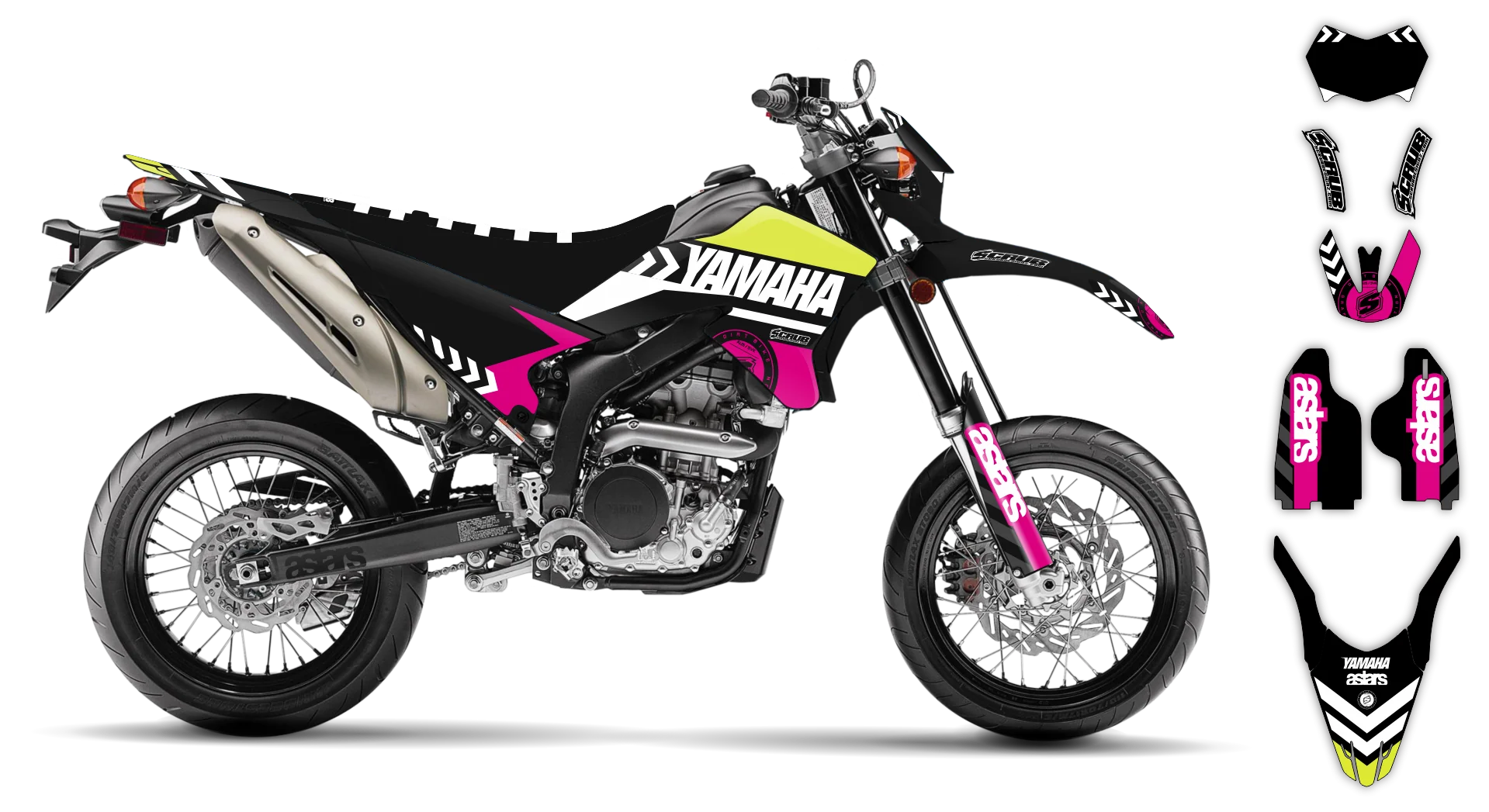 Graphics Kit - Yamaha - WR 250X - 2007-2022 - Bruxa - R2