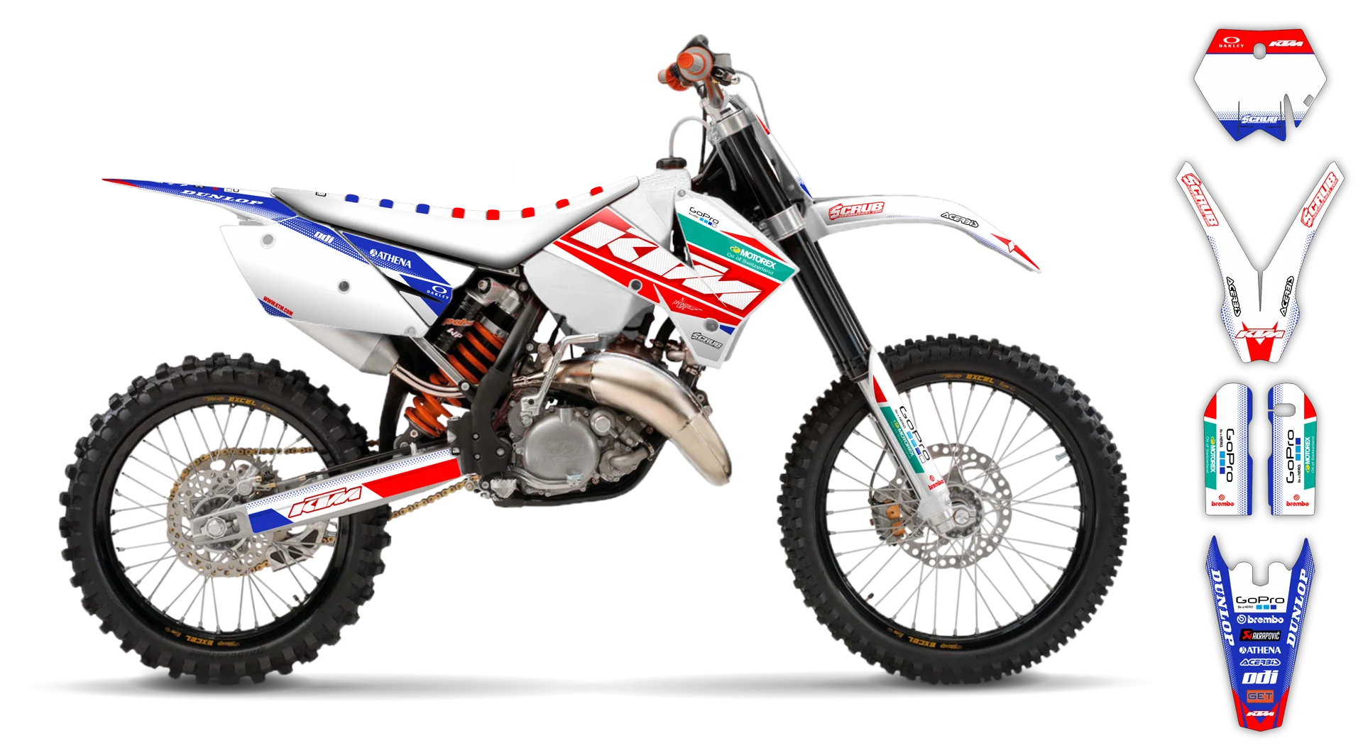 Graphics Kit - KTM - SX SX-F / XC XC-F - 2005-2006 - K11 - R4