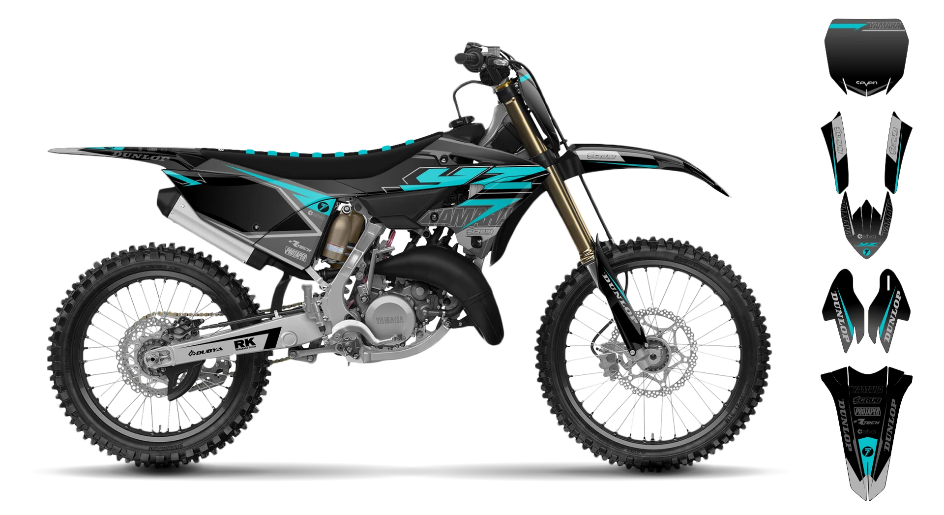 Graphics Kit - Yamaha - YZ 125-250 Restyle 2 - 2015-2020 - SE1086 - R4