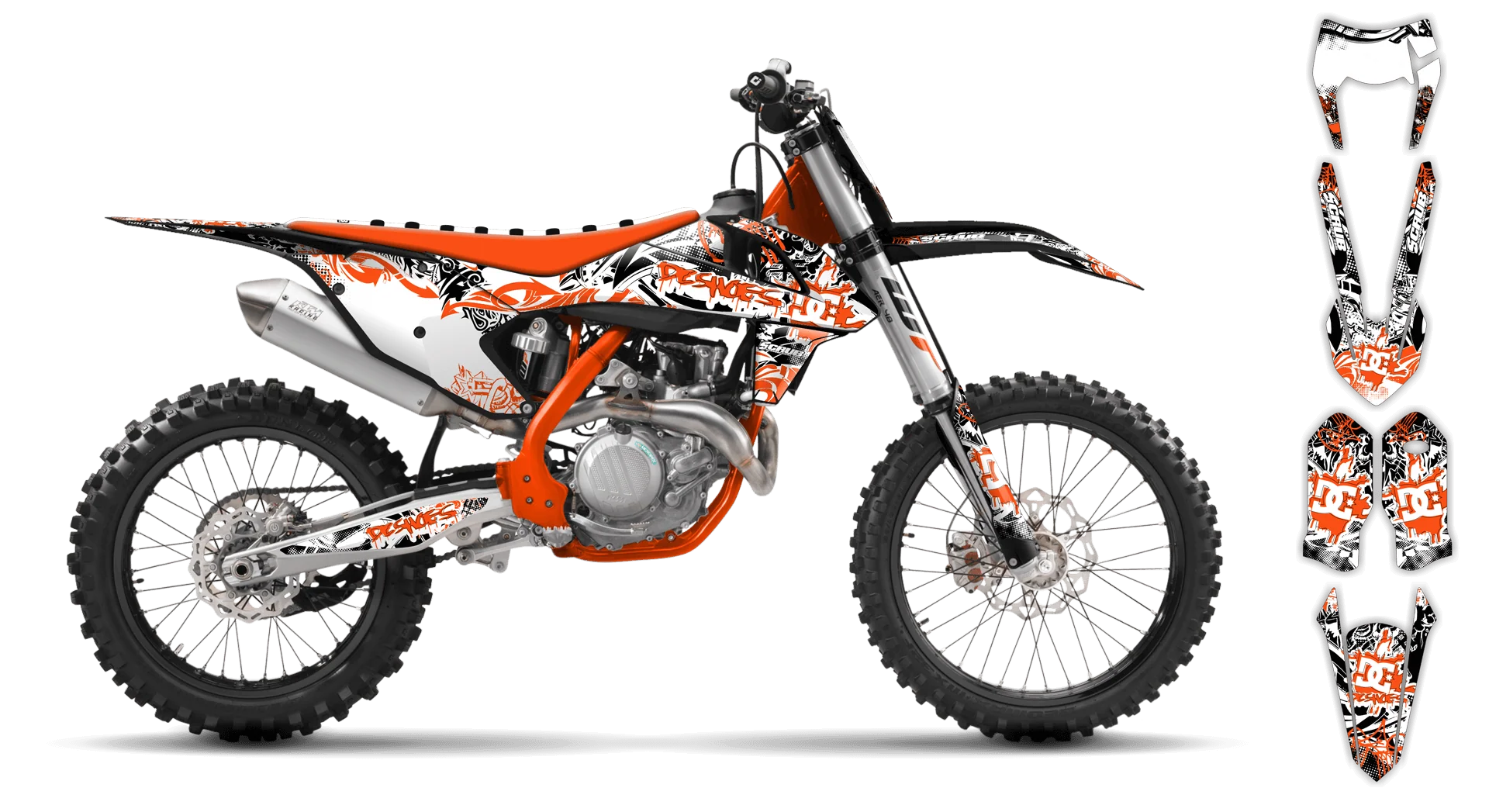Graphics Kit - KTM - EXC EXC-F / XC-W XCF-W - 2017-2019 - Attack - LE